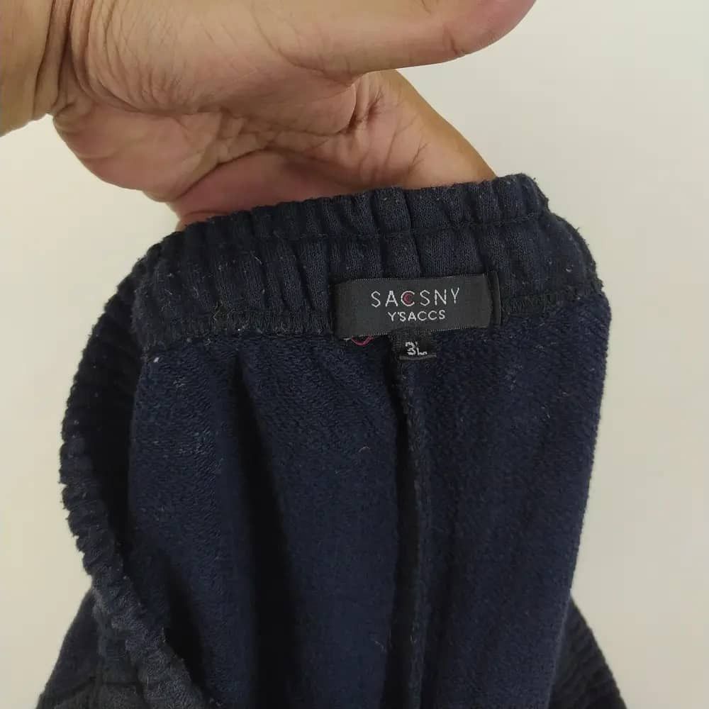 Japanese Brand × Yohji Yamamoto Sacsny Y'saccs Jogger Pants Black Colour Plain Cool Design Size 38" / US 16 / IT 52 - 5 Thumbnail