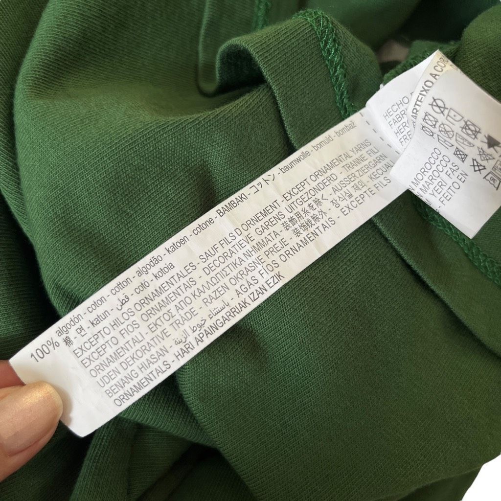 Zara ZARA New York Green Cropped Long Sleeve Top Size S / US 4 / IT 40 - 8 Thumbnail
