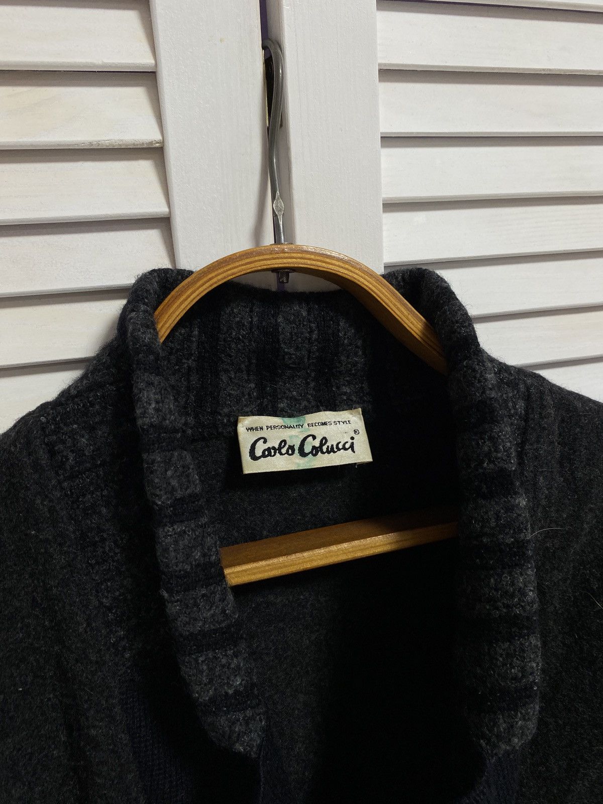 Carlo Colucci ☄️ Carlo Colluci Knitwear Jumper Jacket Wool sweater Size US L / EU 52-54 / 3 - 7 Thumbnail