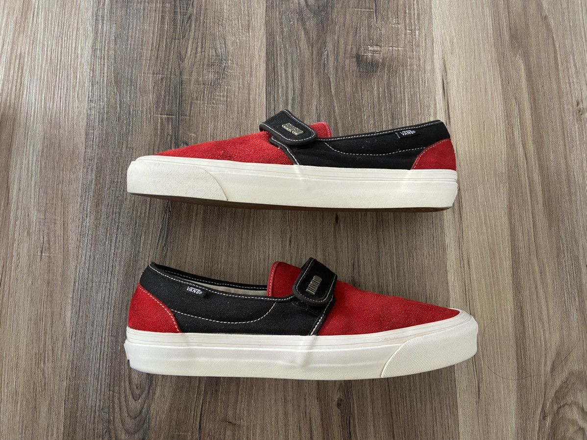image of Fear Of God Vans Slip On Size 11 Shoes in Red, Men's