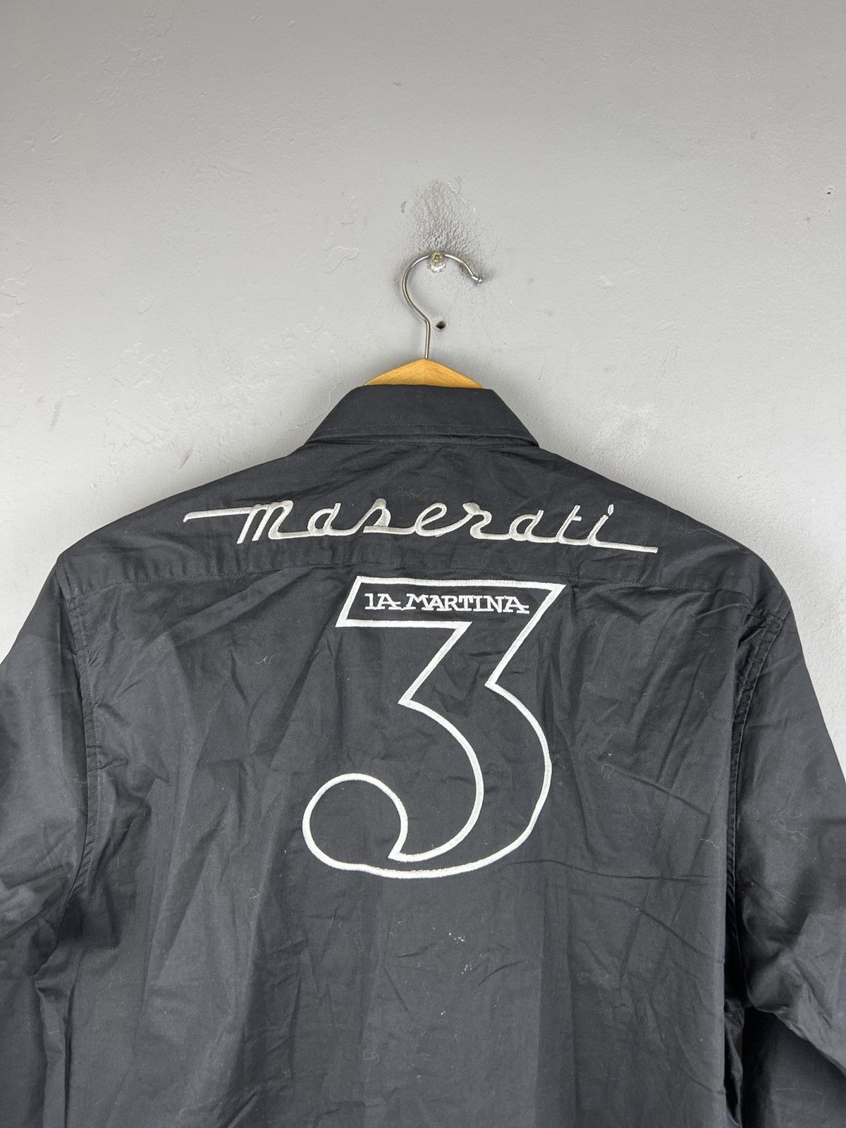 La Martina Vintage Shirt Button Up La Martina Maserati Big Logo Polo Size US XL / EU 56 / 4 - 2 Thumbnail