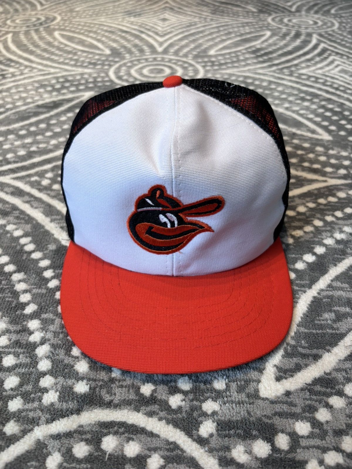 MLB Vintage Baltimore Orioles Trucker Hat Snapback Mesh Cap Size ONE SIZE - 1 Thumbnail