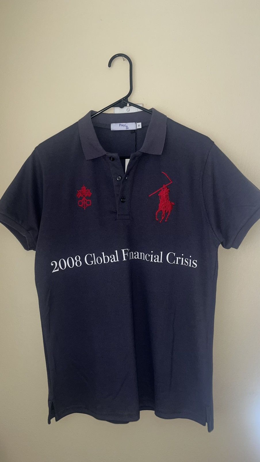 Praying 2008 Global Financial Crisis Polo | Grailed