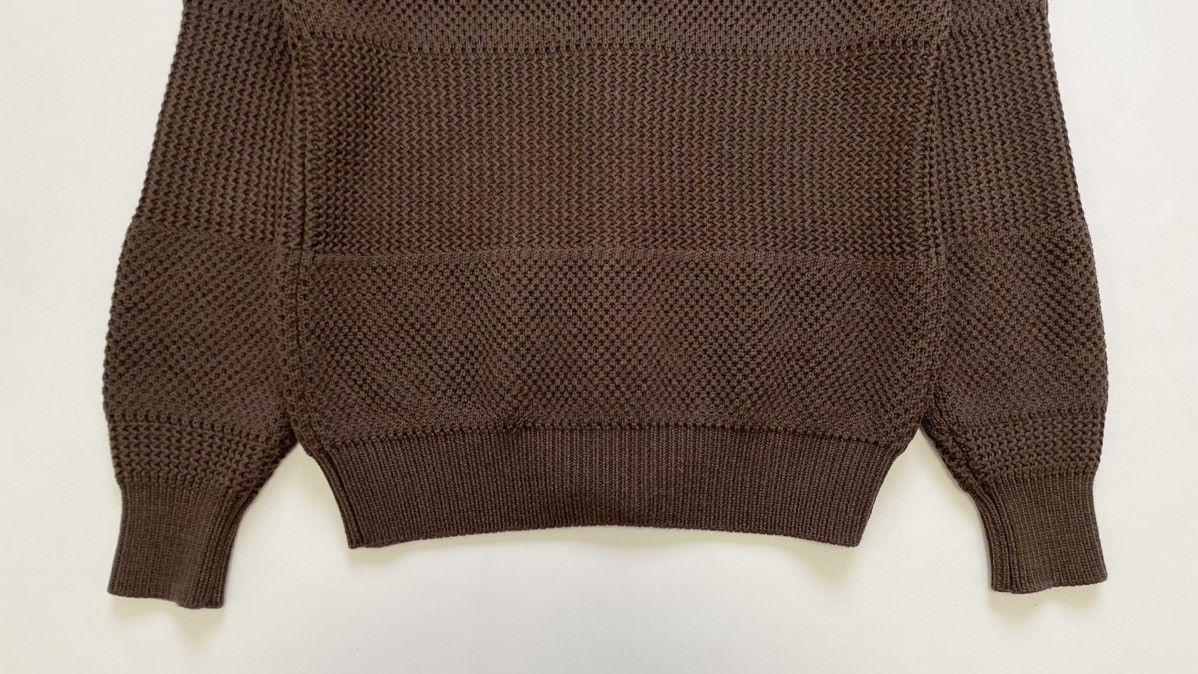 Maison Margiela A/W 09 Chunky Panelled Brown Knit Sweater Size US L / EU 52-54 / 3 - 17 Thumbnail