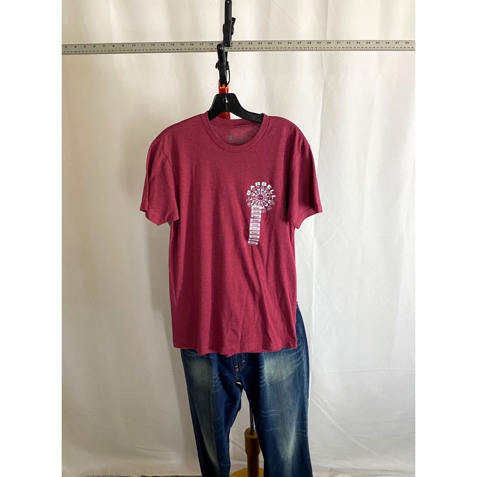Vintage Barbell TEE Shirt Muscle Small S Mens Sharp Back Panel T-Shirt Small S Shirt Mens Sharp Back Panel TEE Barbell Size US S / EU 44-46 / 1 - 2 Thumbnail