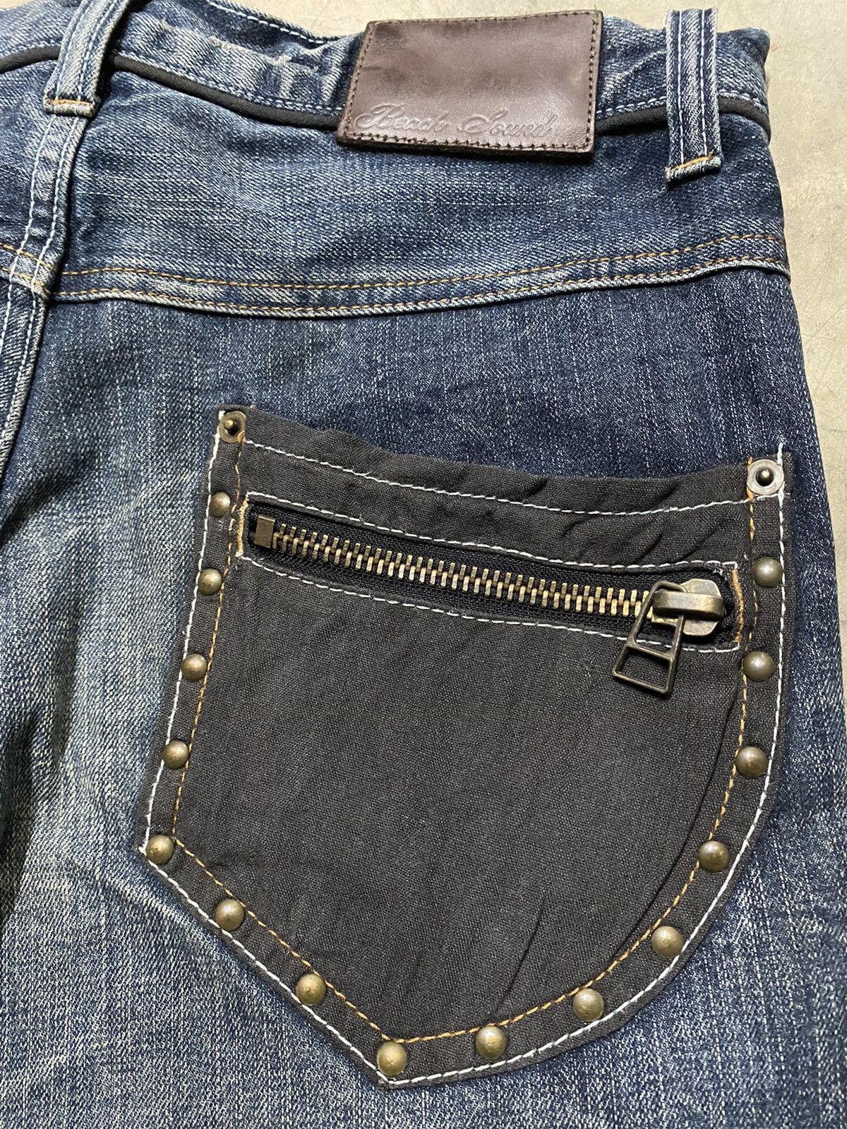 Hysteric Glamour × If Six Was Nine × Tornado Mart Flare Jeans Japanese Beach Sound Lightning Distressed Jeans Size US 31 - 5 Thumbnail