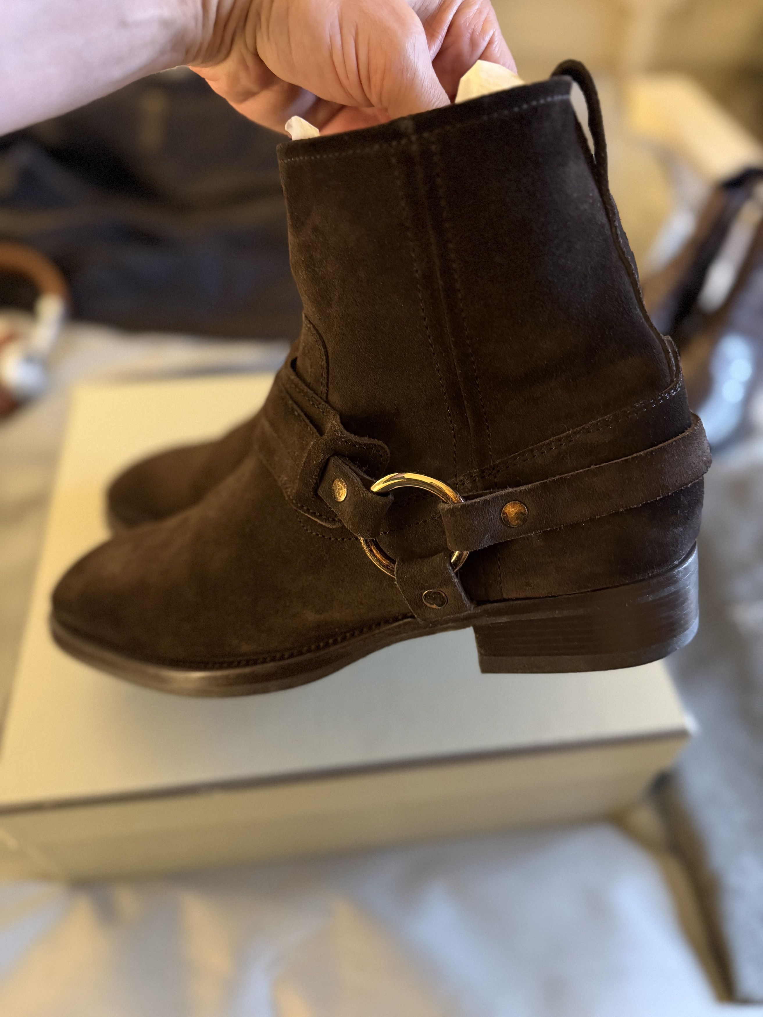 Tom Ford Best Dressed RARE $2,150 w/Tax TOM FORD Suede Harness Boots Size US 10.5 / EU 43-44 - 8 Thumbnail