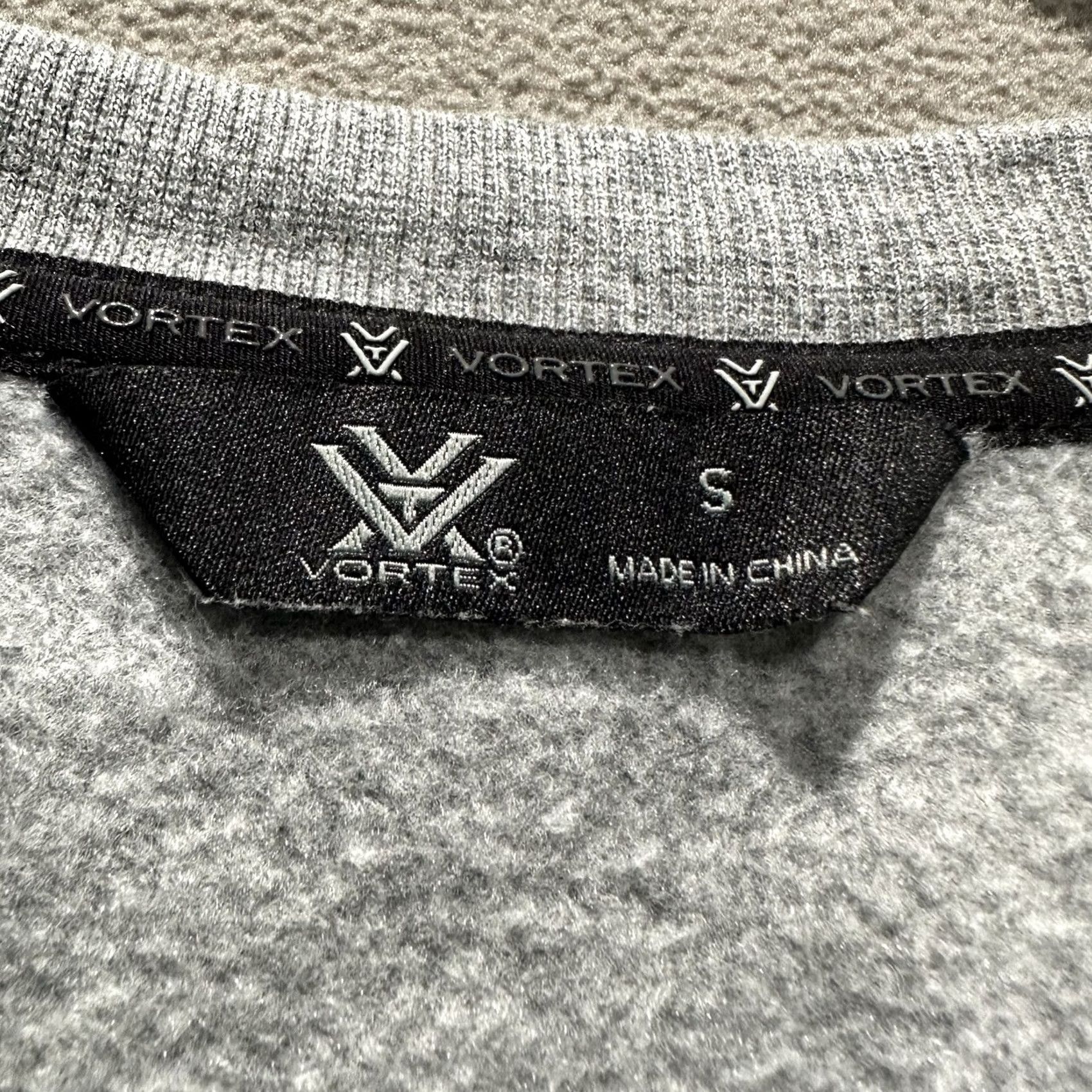 Vintage Vortex Optics Sweatshirt Mens Small Gray Crew Neck Long Sleeve Fleece Pullover Size US S / EU 44-46 / 1 - 4 Thumbnail
