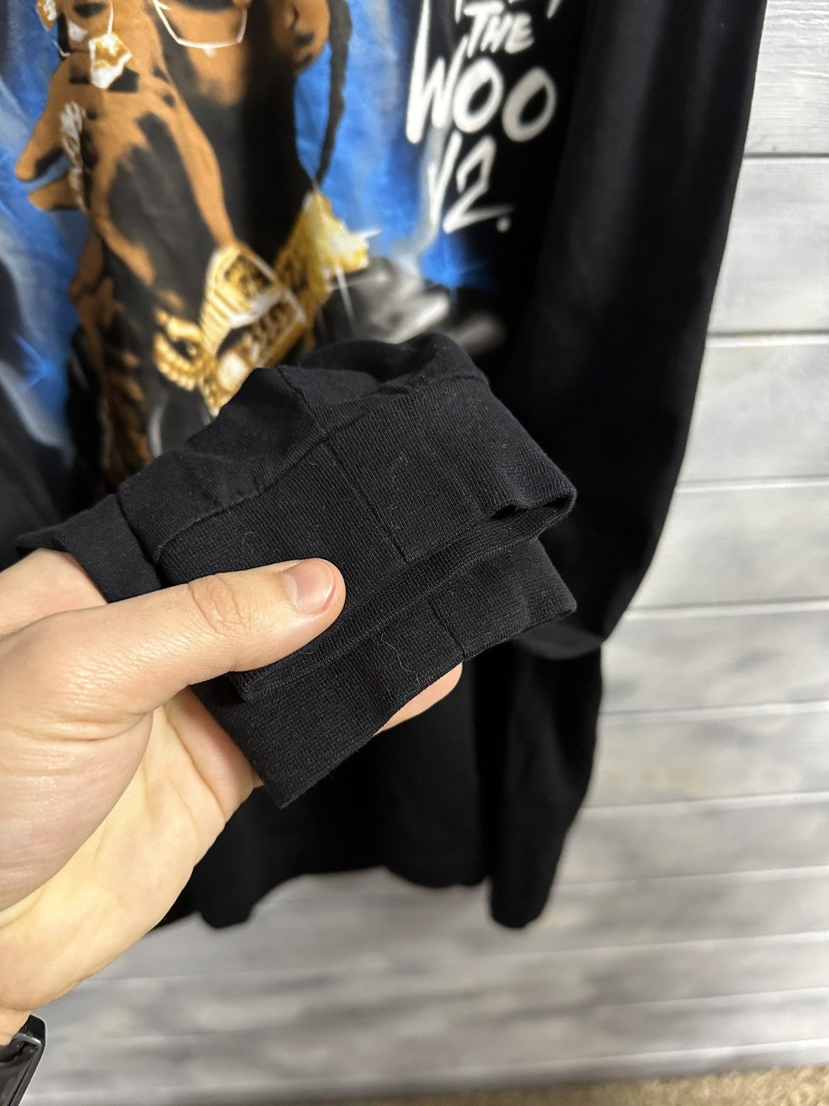 Rap Tees Rare Long-Sleeve Pop Smoke Meet The Woo V2 Rap. Size US L / EU 52-54 / 3 - 6 Thumbnail