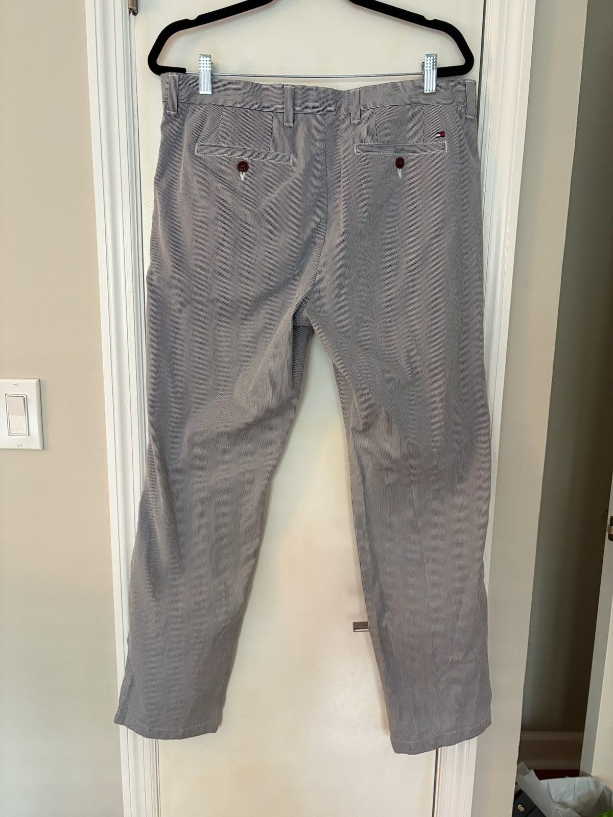 Tommy Hilfiger Tommy Hilfiger Custom Fit Seersucker Pants (34x32) Size US 34 / EU 50 - 2 Thumbnail