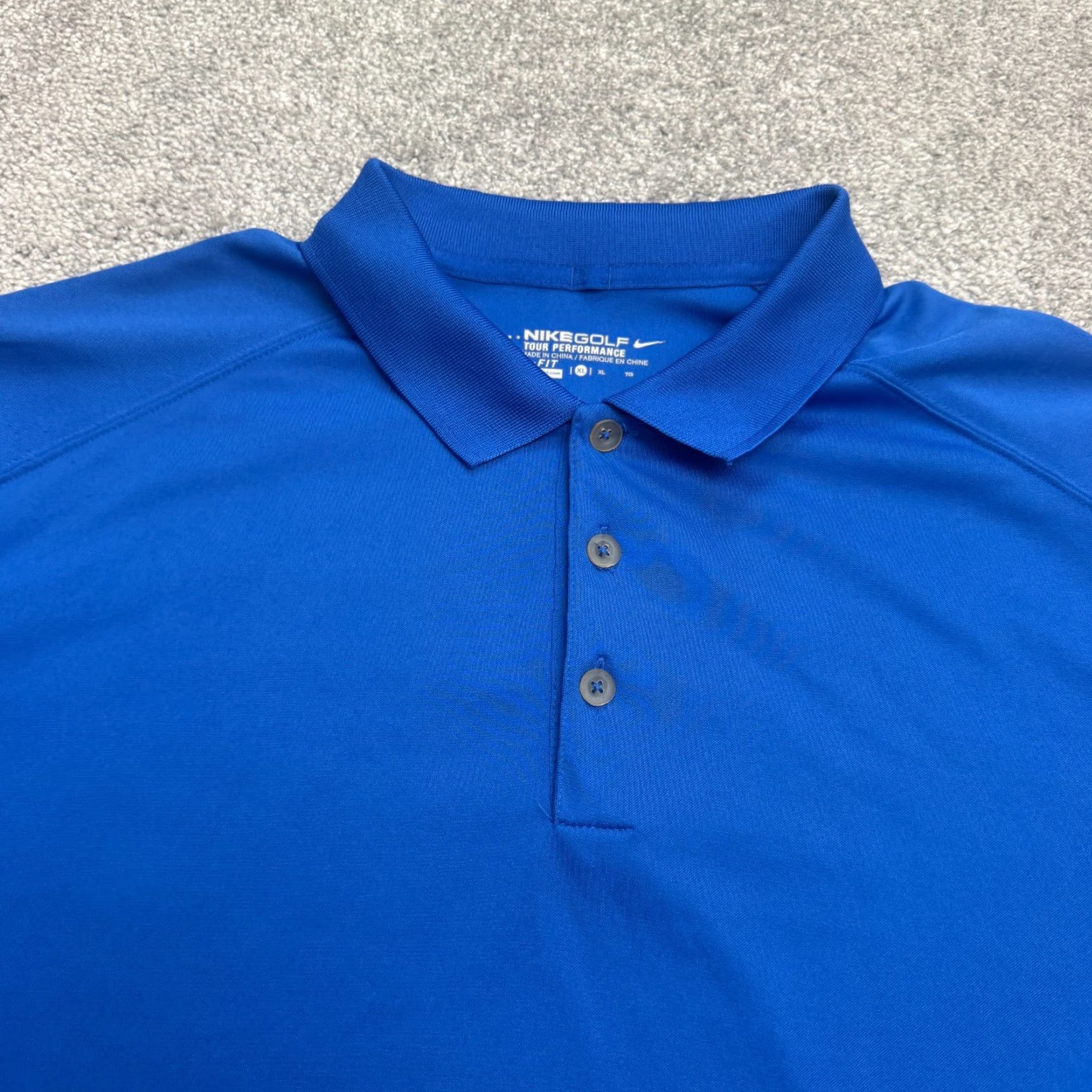 Nike Nike Golf Tour Performance Dri-Fit Polo Shirt Mens XL Blue Short Sleeve Preppy Size US XL / EU 56 / 4 - 3 Thumbnail