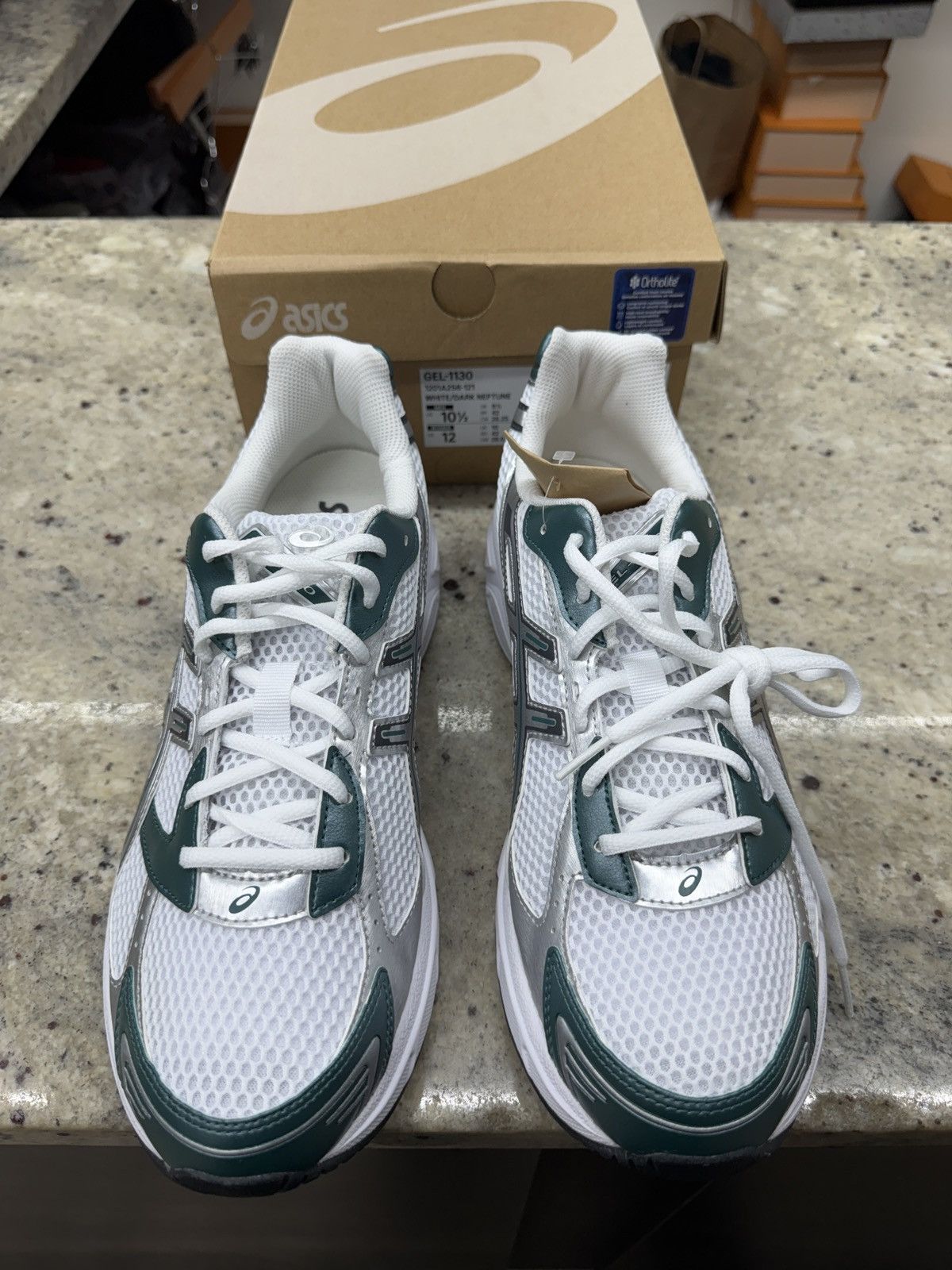 Asics Asic 1130 White/Dark Neptune Sneakers Size US 10.5 / EU 43-44 - 3 Thumbnail
