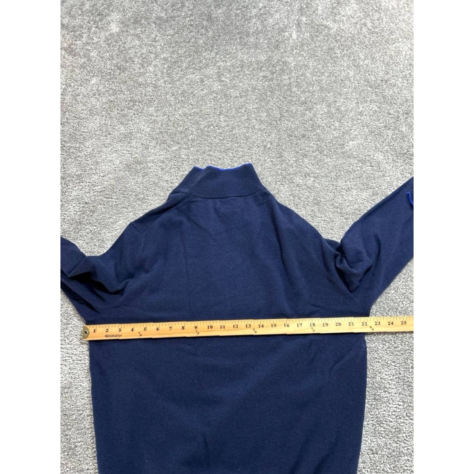 Polo Ralph Lauren Polo Ralph Lauren Golf Sweater Mens Large Blue Knit Washable Cashmere Mock Neck Size US L / EU 52-54 / 3 - 7 Thumbnail