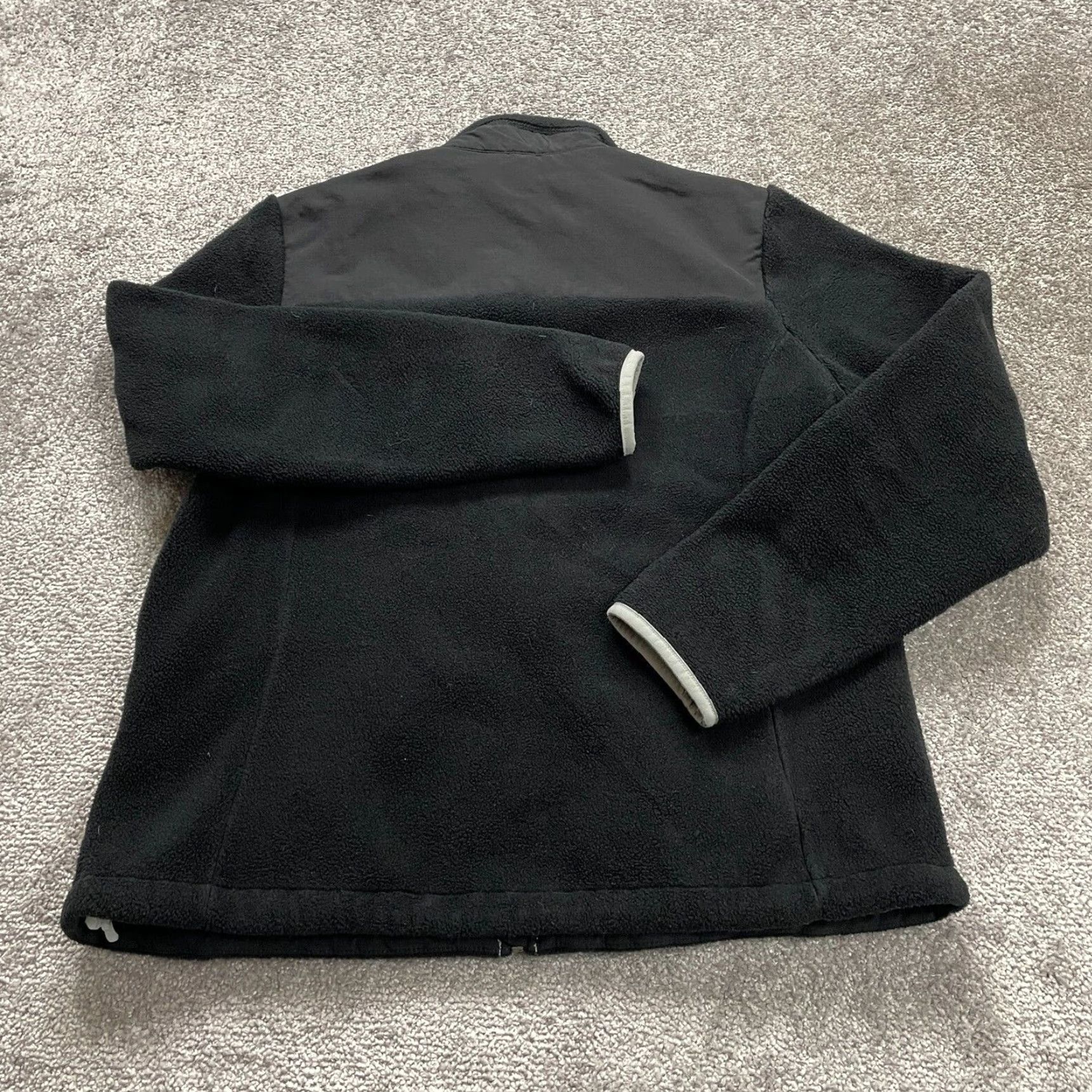 Lands' End Lands' End Fleece Jacket Womens M Black Full Zip Pockets High Neck Outdoor Jacket Size M / US 6-8 / IT 42-44 - 2 Thumbnail