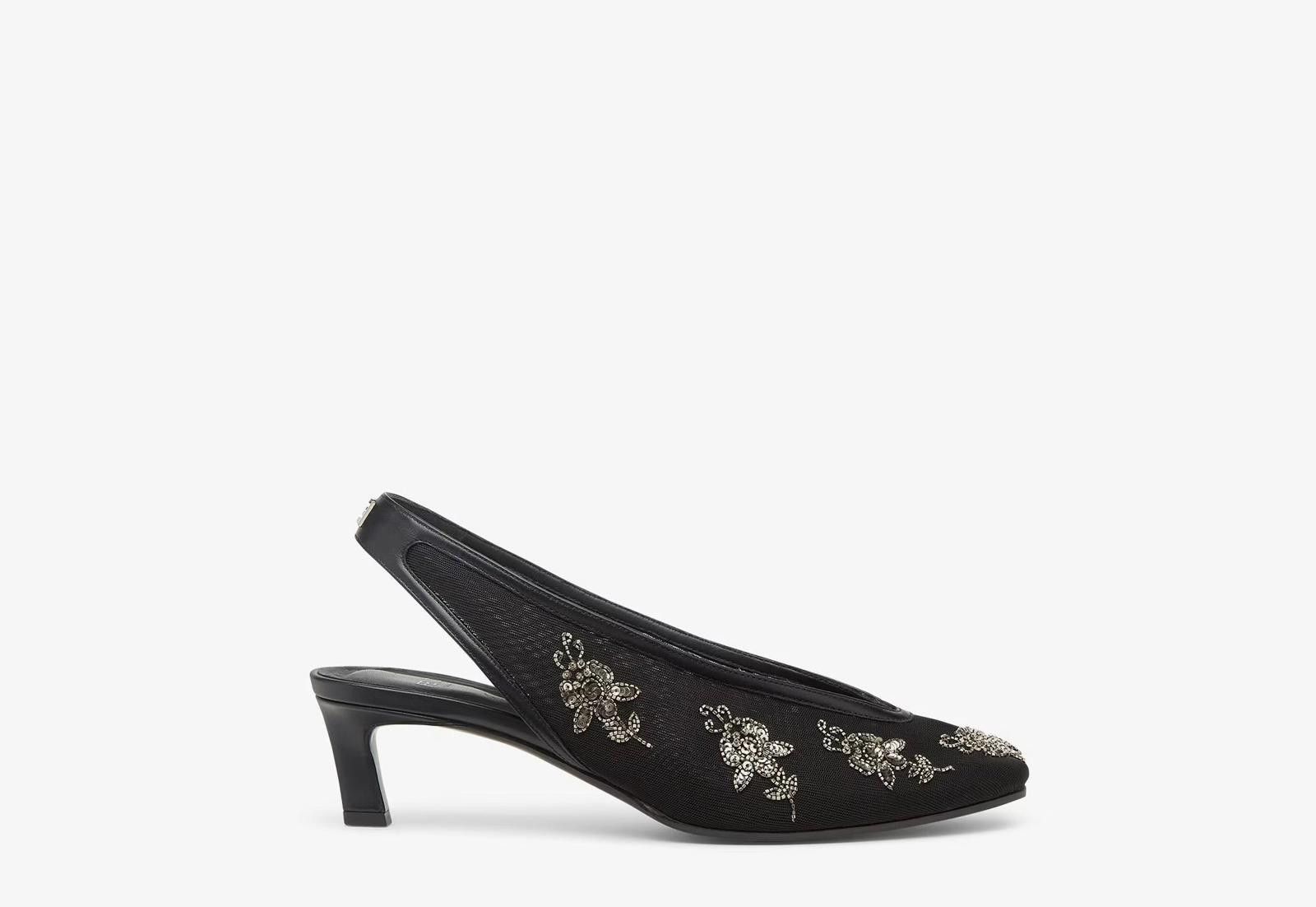 Fendi Technical Fabric Slingbacks