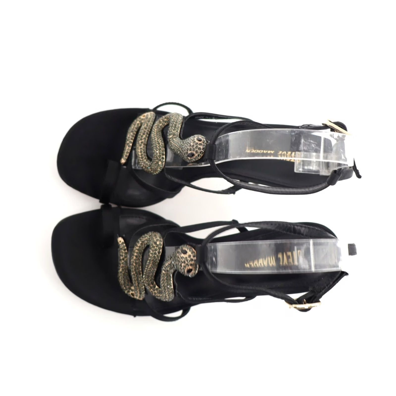 Steve Madden Steve Madden Python Embellished T-Strap Stiletto Heel Dress Sandals 6.5M Size M / US 6-8 / IT 42-44 - 4 Thumbnail