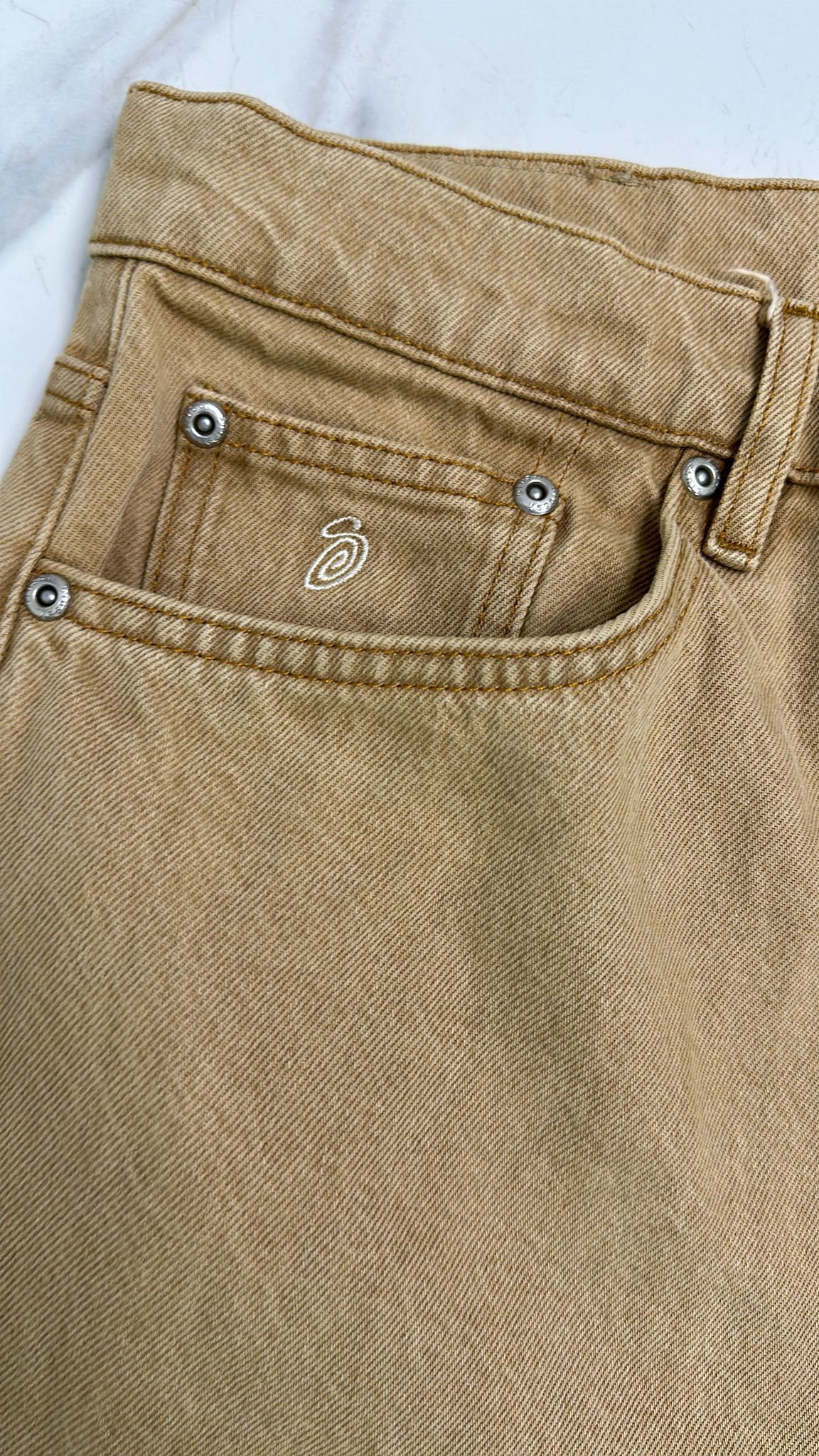 Stussy × Vintage Stüssy Classic Jean Sand Size 38 Size US 38 / EU 54 - 2 Thumbnail