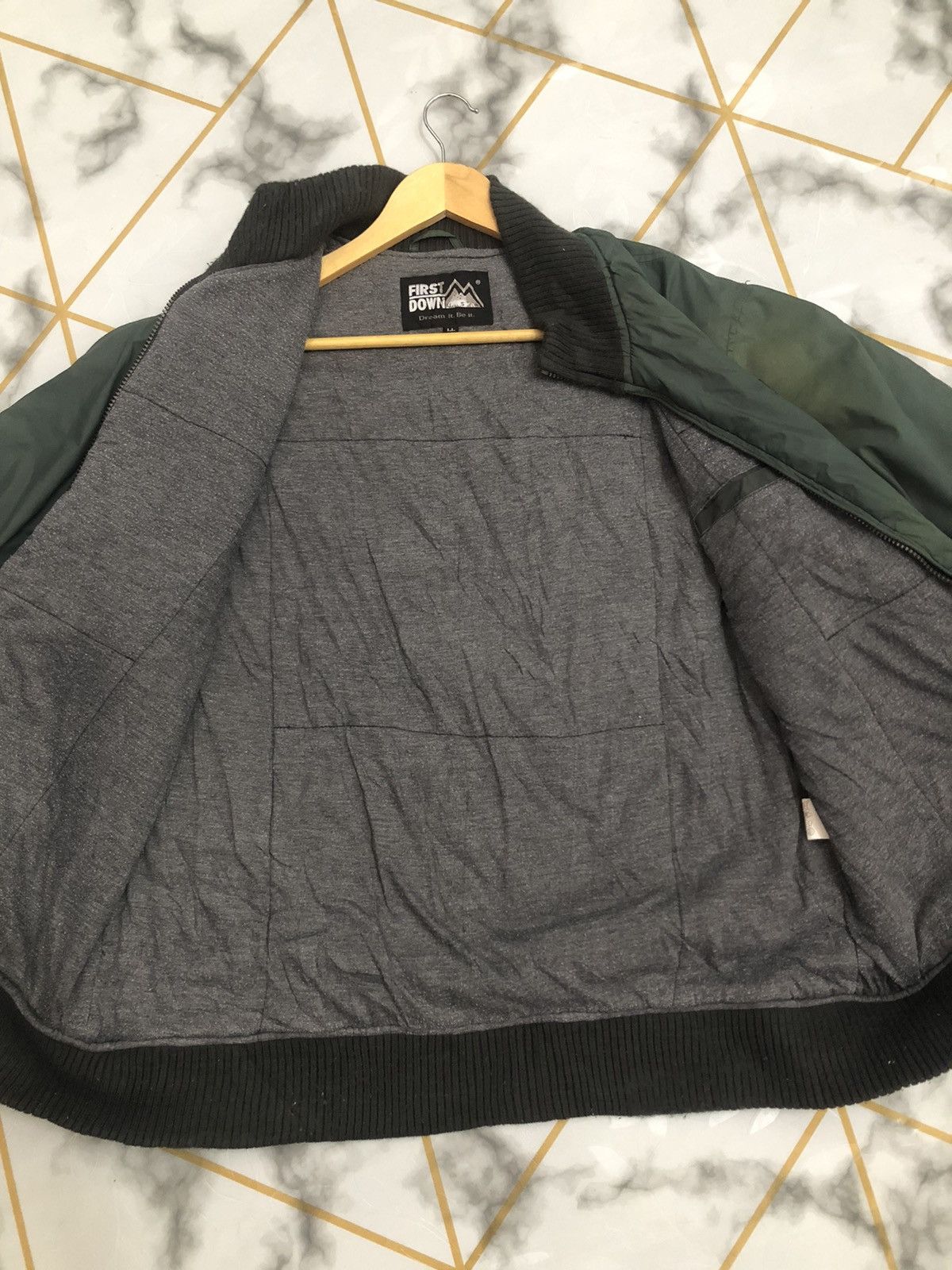 Japanese Brand × Vintage Vintage Sun Faded First Down Bombers Jacket Size US L / EU 52-54 / 3 - 4 Thumbnail