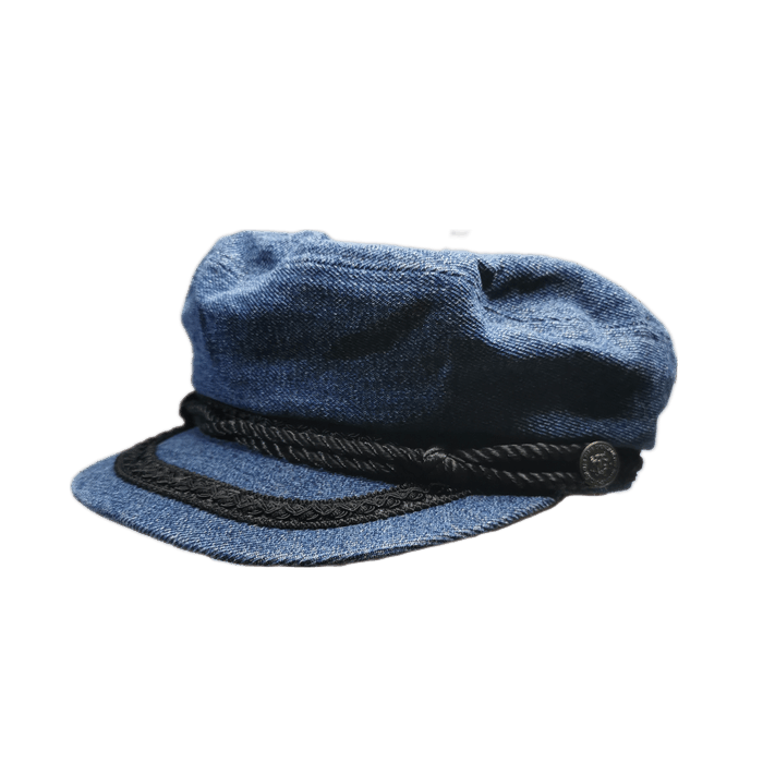 Vintage Unbrand Denim Captain Hat Retro Breton Punk | Grailed