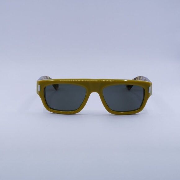 Saint Laurent Paris Saint Laurent SL762 004 Sunglasses Ochra/Havana Square Frame Size ONE SIZE - 3 Thumbnail