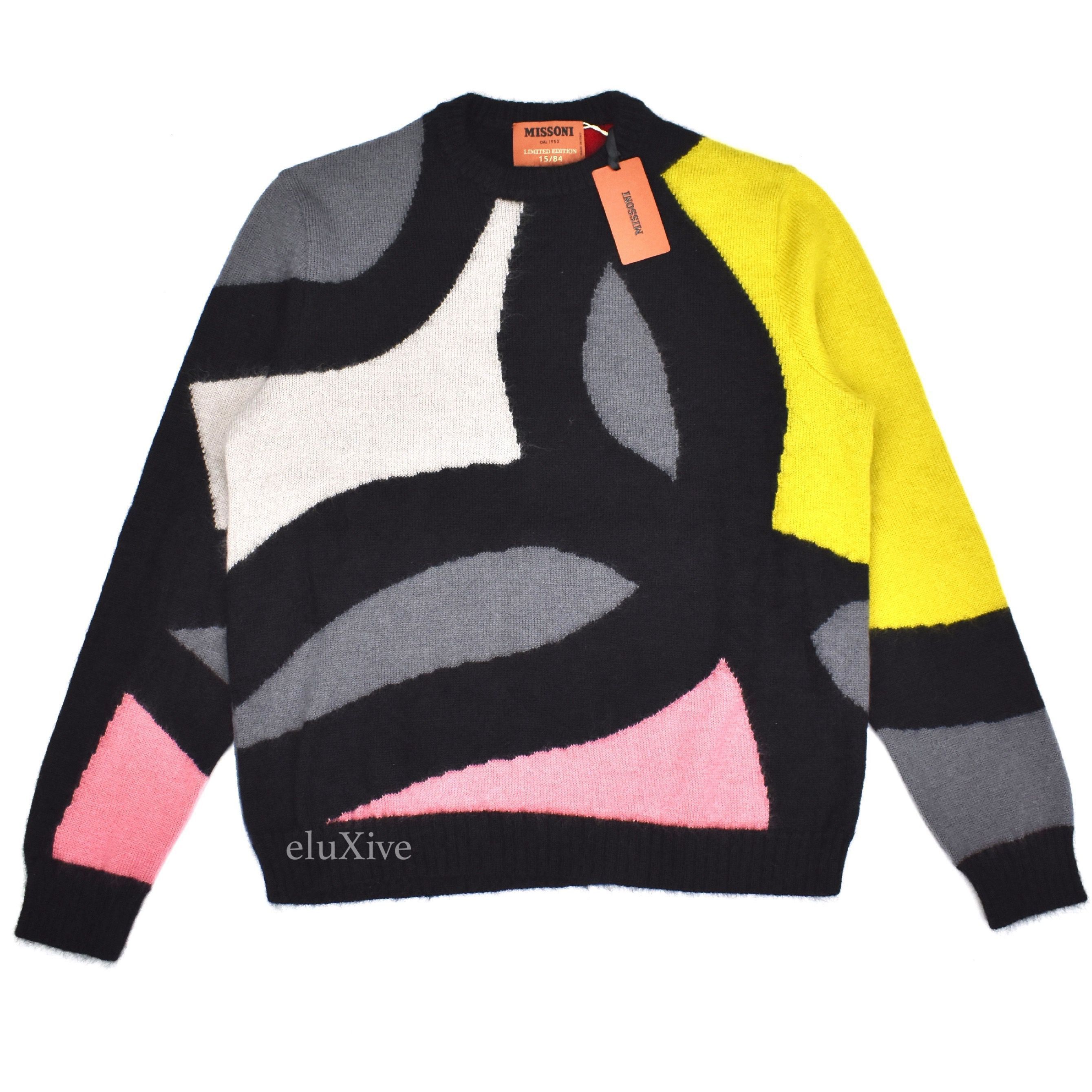 Missoni Limited Edition Abstract Knit Mohair Sweater NWT Size US M / EU 48-50 / 2 - 1 Preview