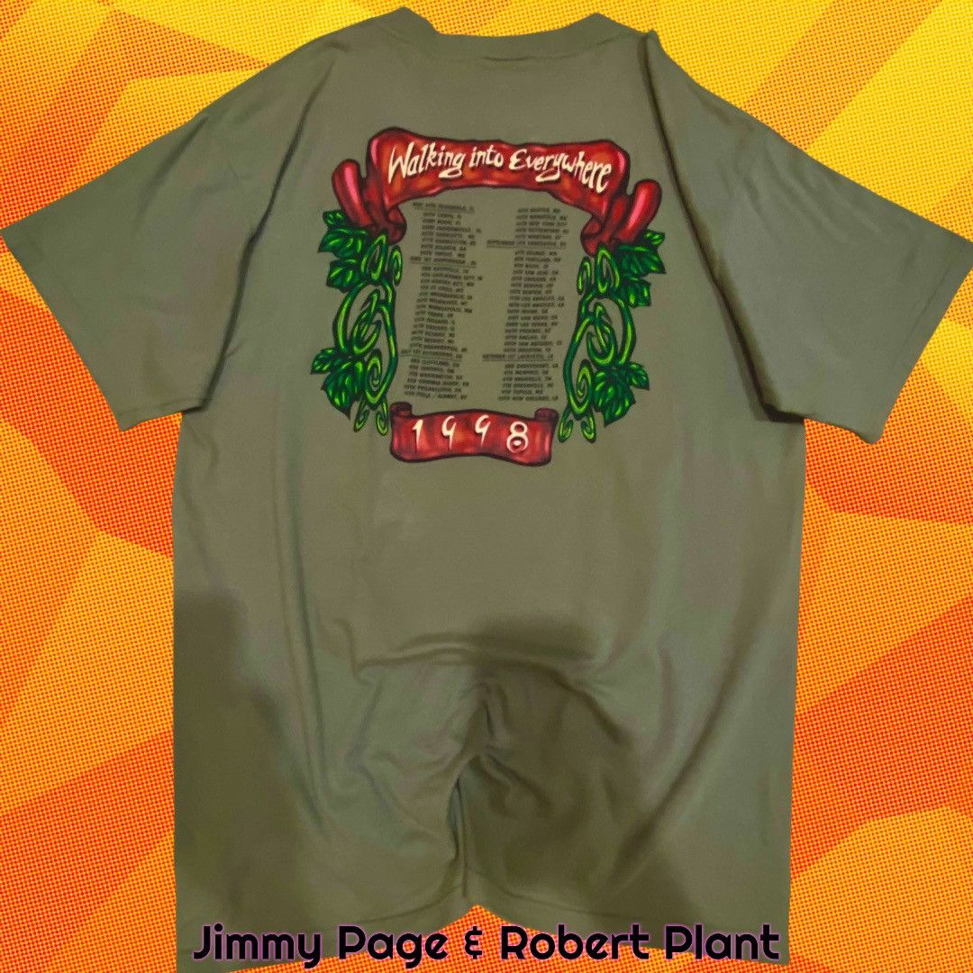 Band Tees × Vintage PAGE & PLANT - WALKING INTO CLARKSDALE Size US XL / EU 56 / 4 - 2 Thumbnail