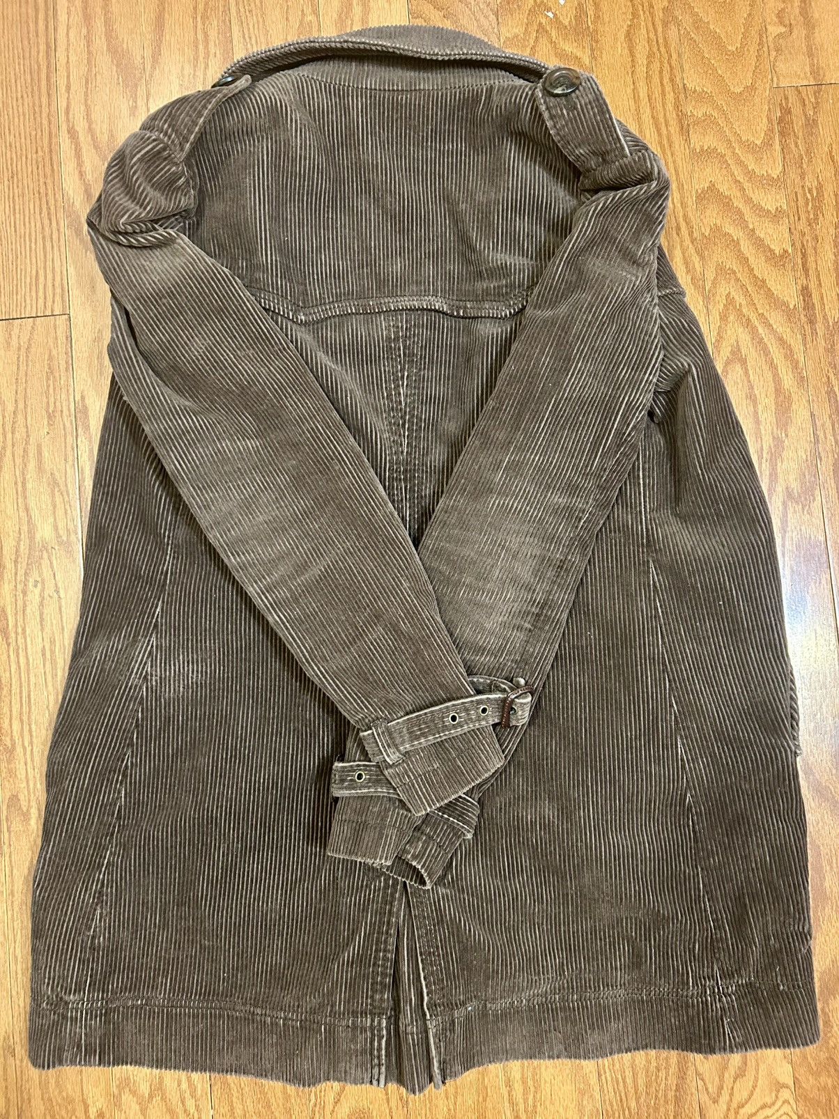 Gap GAP Brown Corduroy Trench Coat Jacket Size S / US 4 / IT 40 - 7 Thumbnail