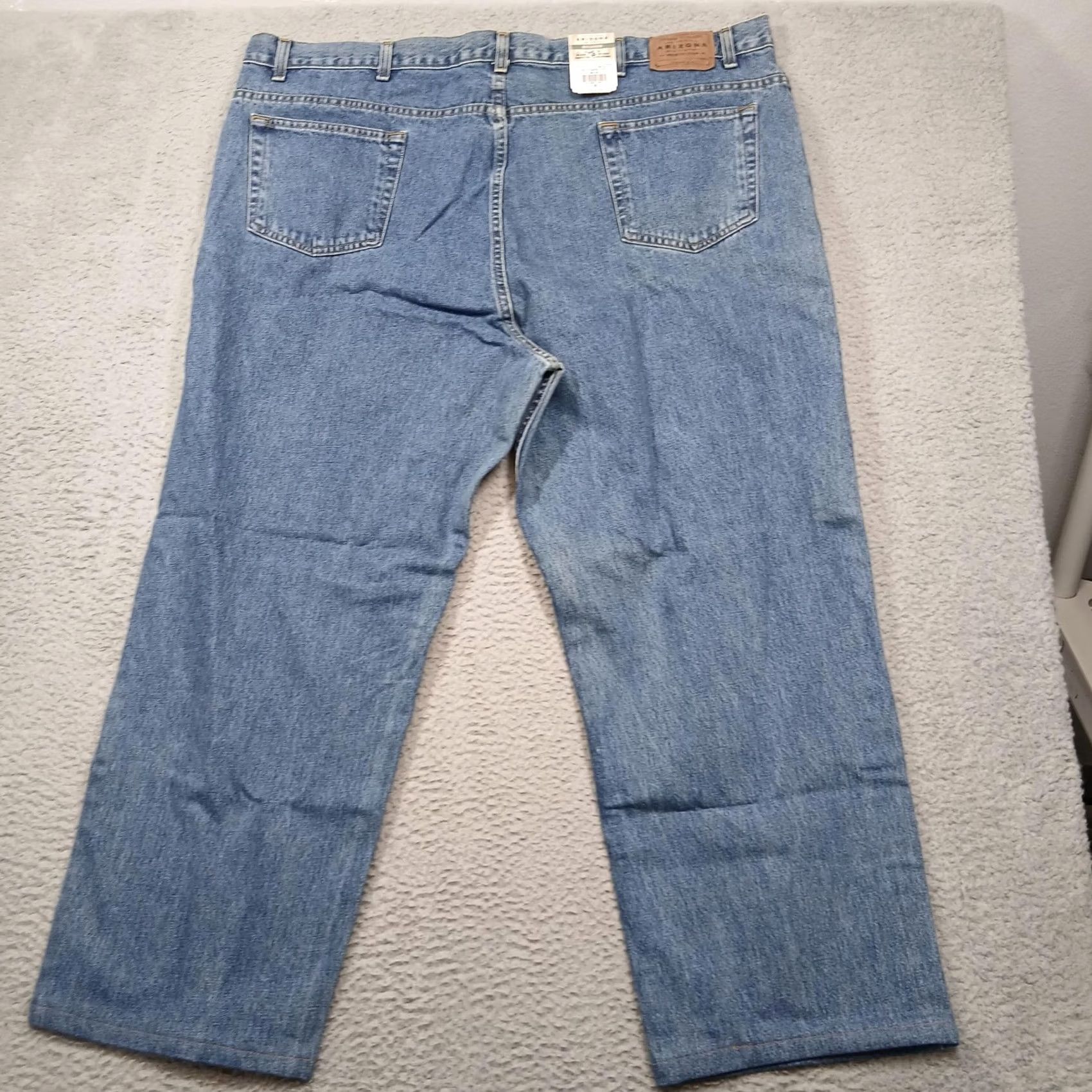 Vintage Arizona Jean Company Jeans Mens 50 Blue Relaxed Medium Wash Denim 523-4450 Size US 34 / EU 50 - 3 Thumbnail