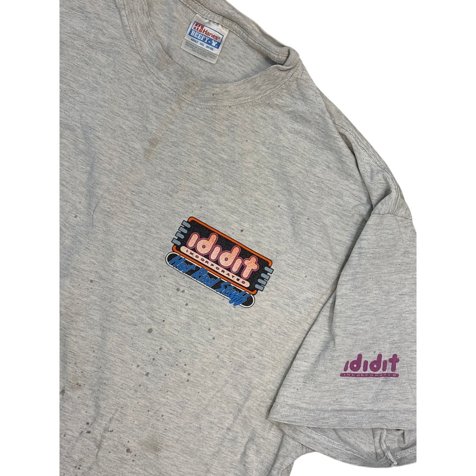 Hanes Vintage Y2K thrashed Ididit incorporated Hot Rod XXL shirt Size US XXL / EU 58 / 5 - 3 Thumbnail