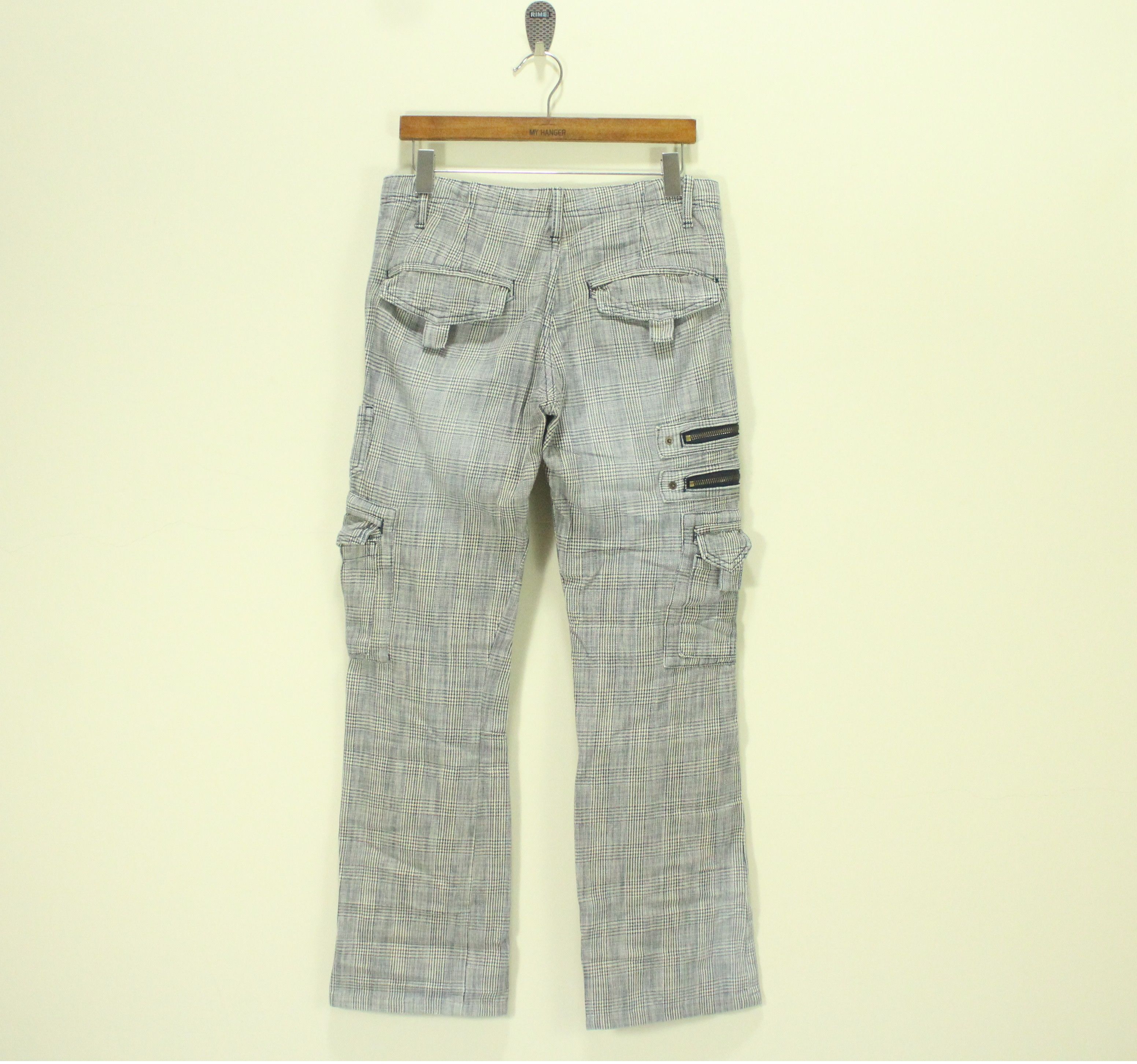 semanticdesign SEMANTIC DESIGN Pants Tactical Cargos Plaid Woven Rare Size US 31 - 11 Thumbnail