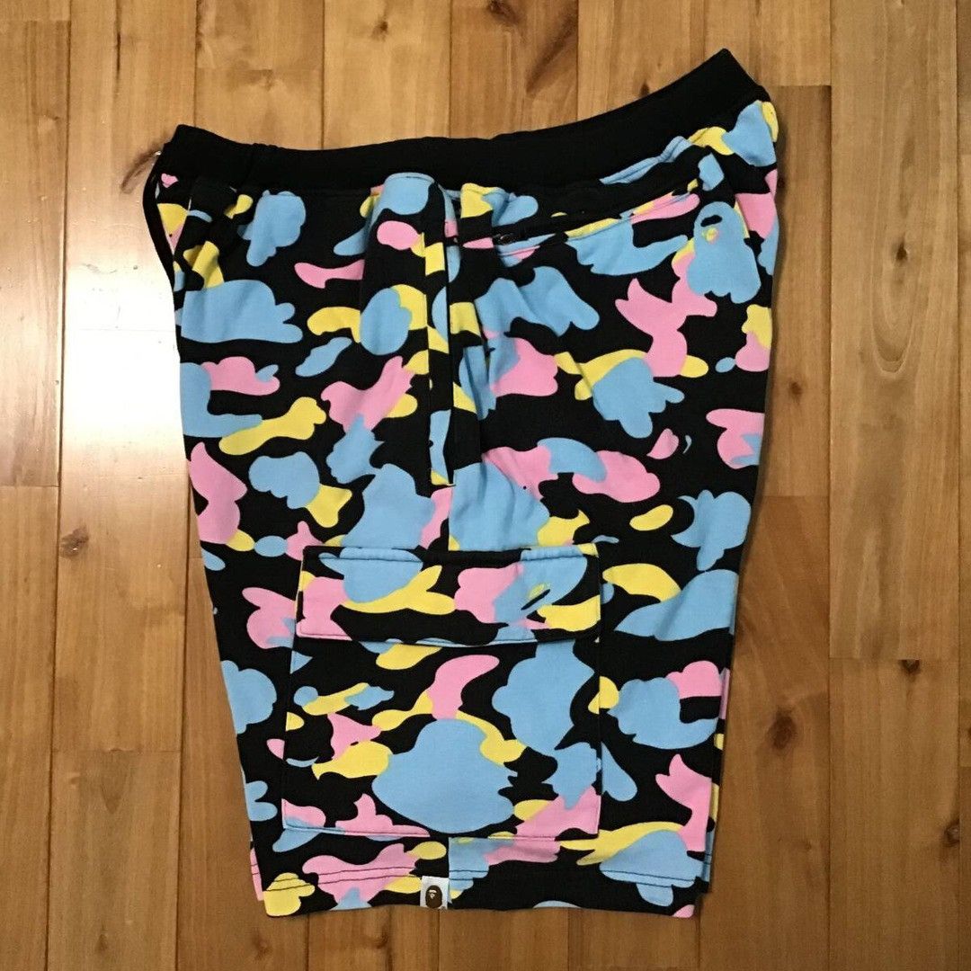 Bape BAPE Multi Camo Sweat Cargo Shorts candy camo NIGO ★size XL Size US 36 / EU 52 - 4 Thumbnail