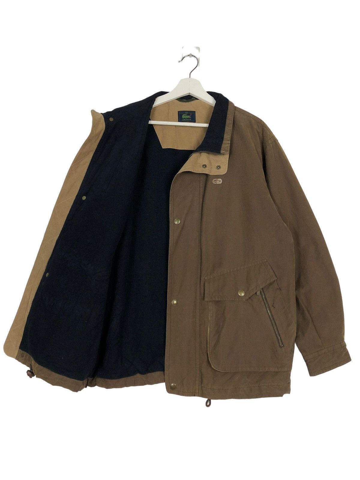Japanese Brand 🔥 LACOSTE SAFARI LONG JACKET Size US L / EU 52-54 / 3 - 9 Thumbnail