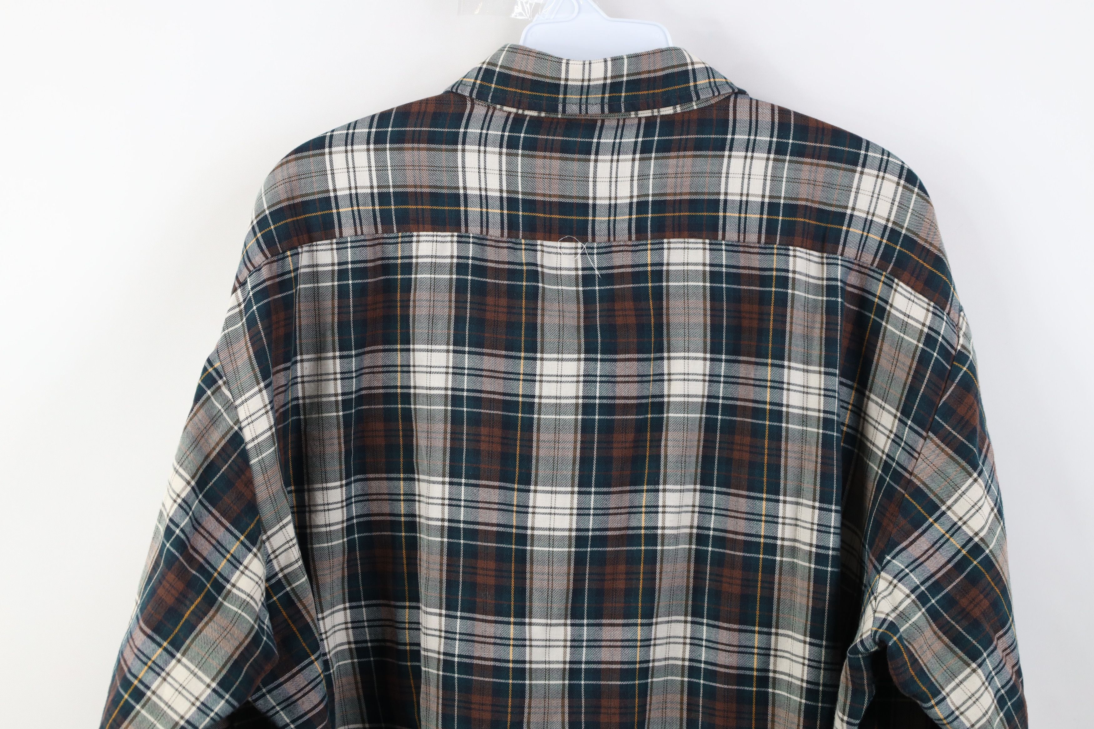 Vintage Vintage 70s Streetwear Flannel Collared Button Shirt Plaid Size US XL / EU 56 / 4 - 12 Thumbnail