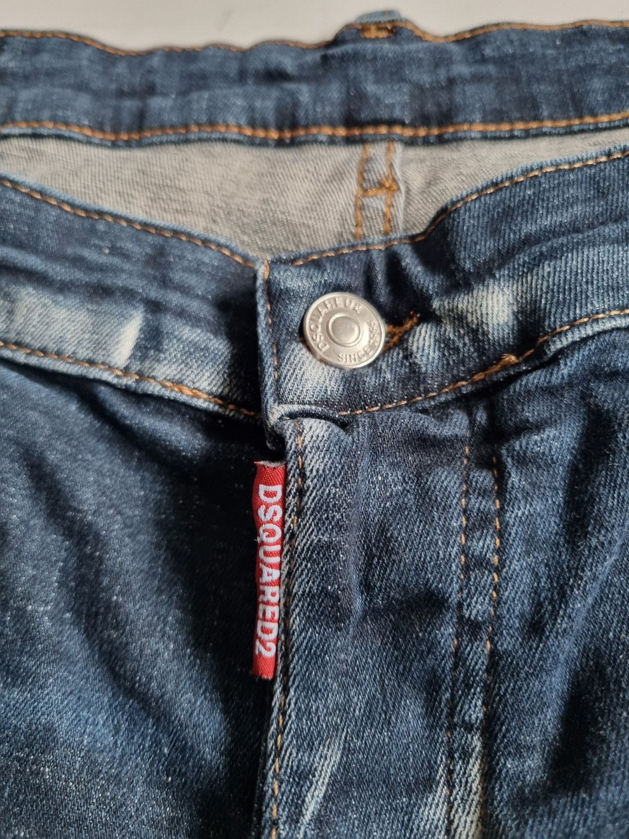 Dsquared2 Dsquared2 Distressed Stretch Denim Slim Jeans Size US 38 / EU 54 - 10 Thumbnail