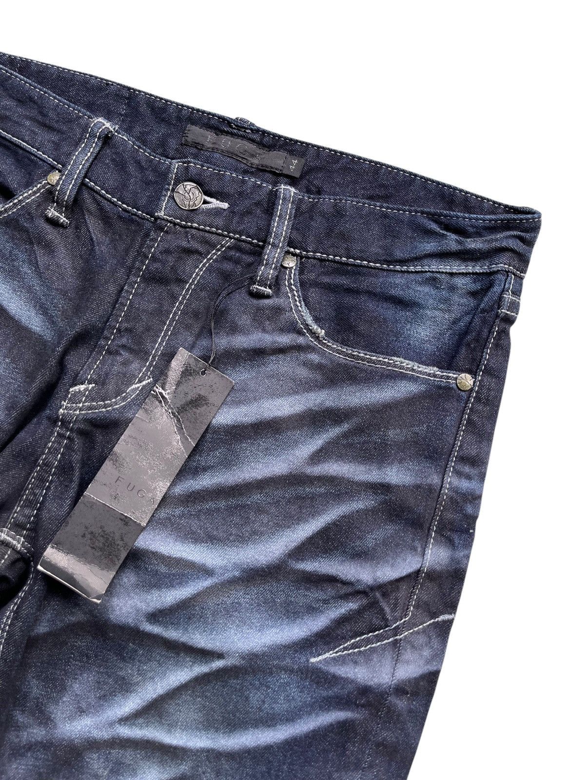 GOSTAR DE FUGA Fuga waxed whisker design jeans Size US 30 / EU 46 - 4 Thumbnail