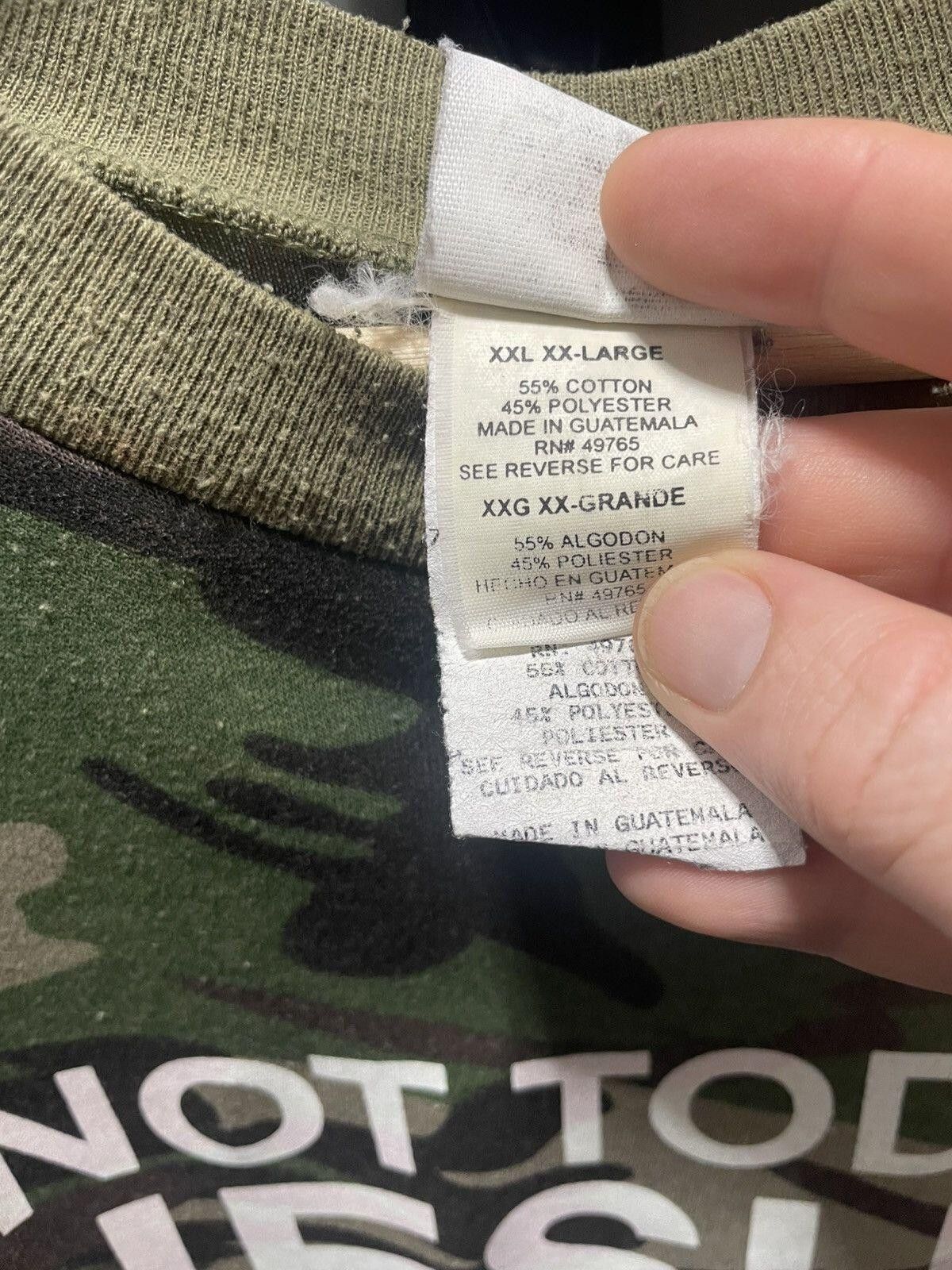 Vintage NOT TODAY JESUS double print camo vintage tee Size US XXL / EU 58 / 5 - 3 Thumbnail