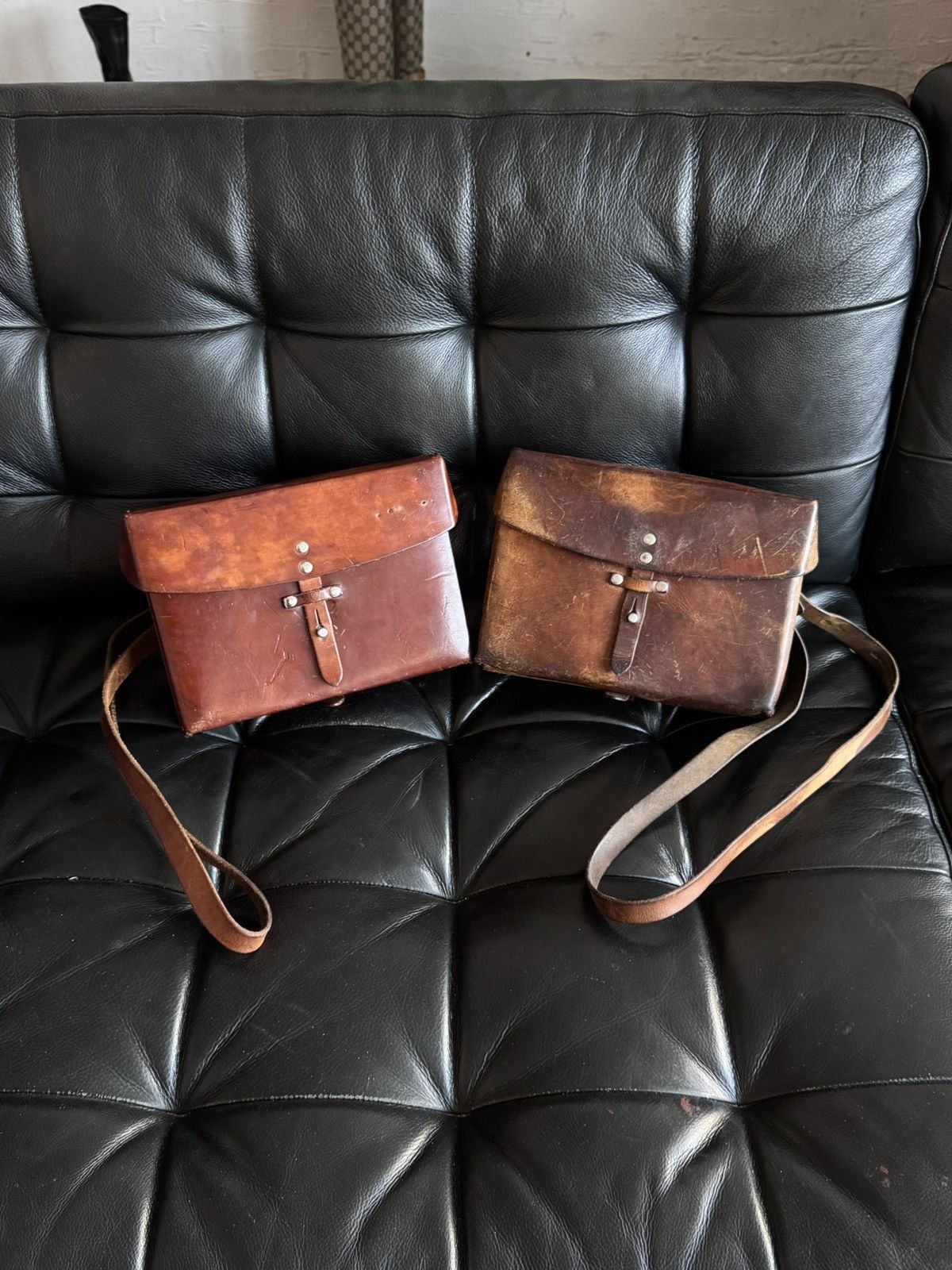 Vintage Vintage Swiss Army Leather Satchel Handcrafted Bag 1976 Size ONE SIZE - 16 Thumbnail