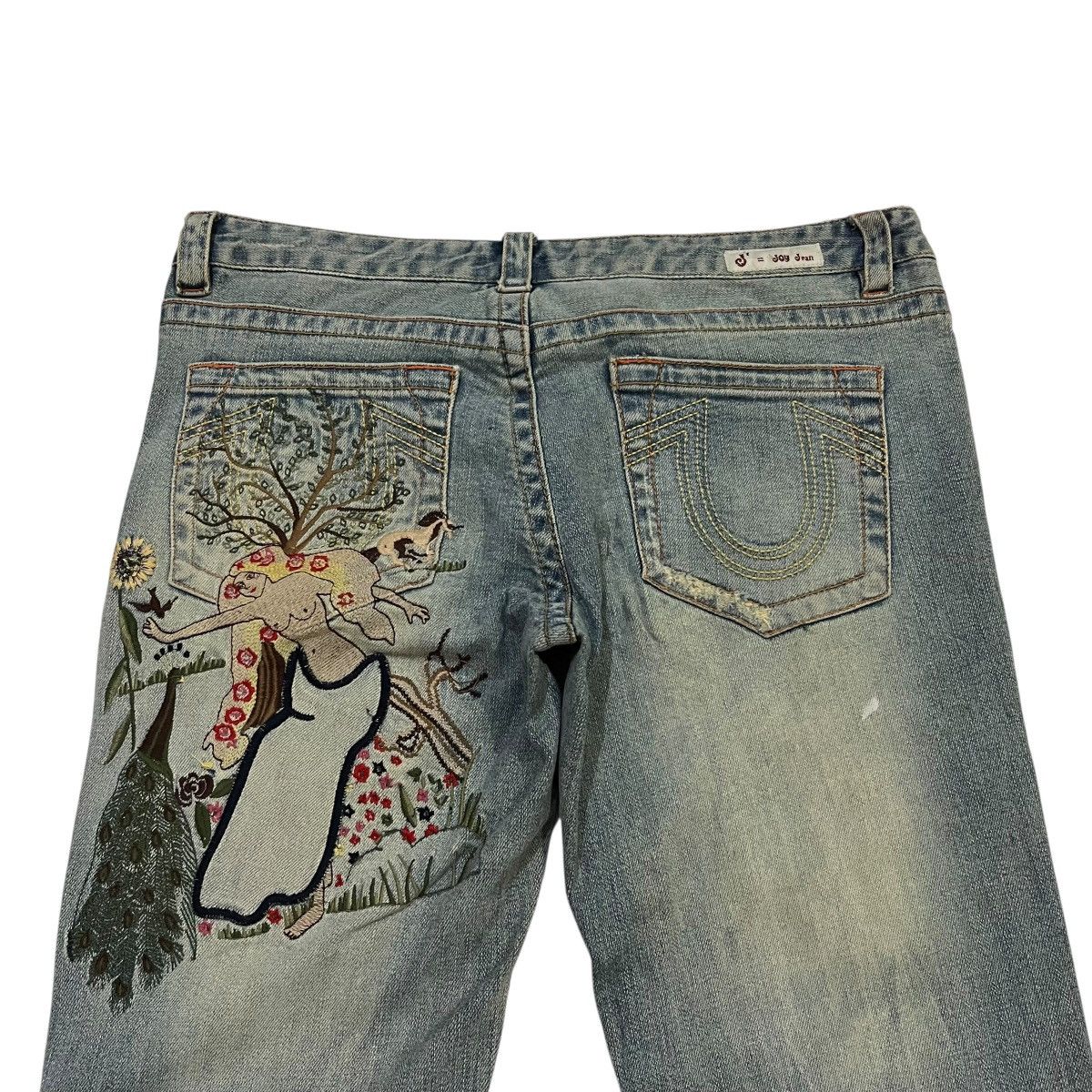 If Six Was Nine Joy Dean Denim Flared Embroidery Girl Size US 31 - 2 Thumbnail