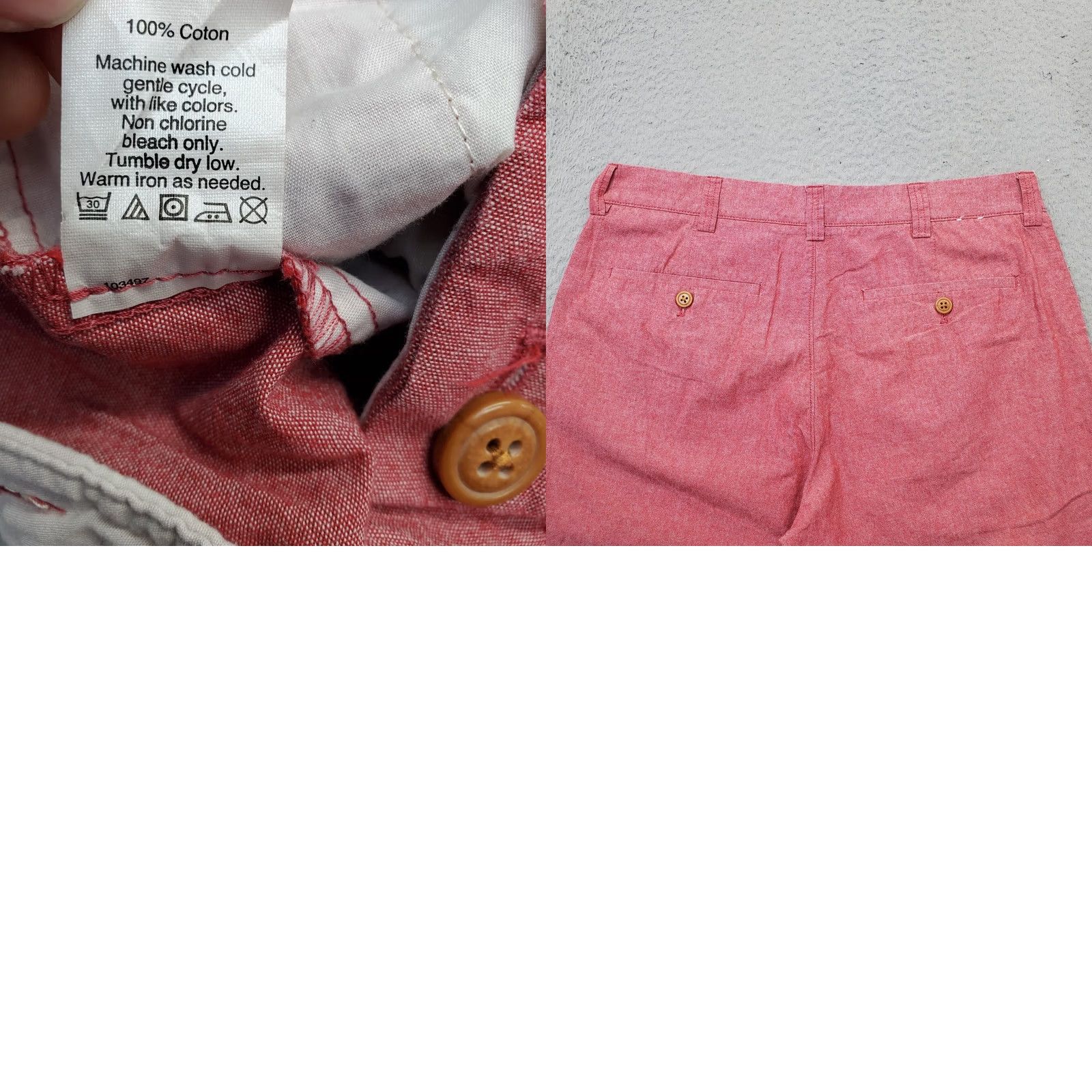 J.Crew J.CREW Gramercy Chino Shorts Mens 32W Red Casual Summer Wear Belt Loop Outdoor Shirt Size US 32 / EU 48 - 8 Thumbnail