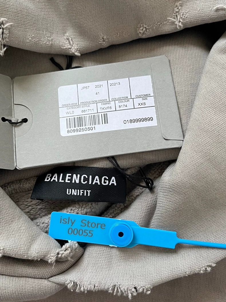 Balenciaga Balenciaga Mosaic brown hooded sweatshirt Size US XXS / EU 40 - 4 Thumbnail