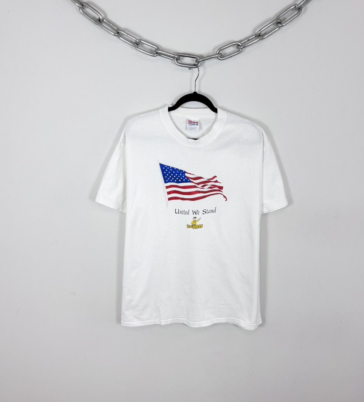 Hanes Vintage United We Stand Remembrance Yardbirds White Tee Size US L / EU 52-54 / 3 - 1 Thumbnail