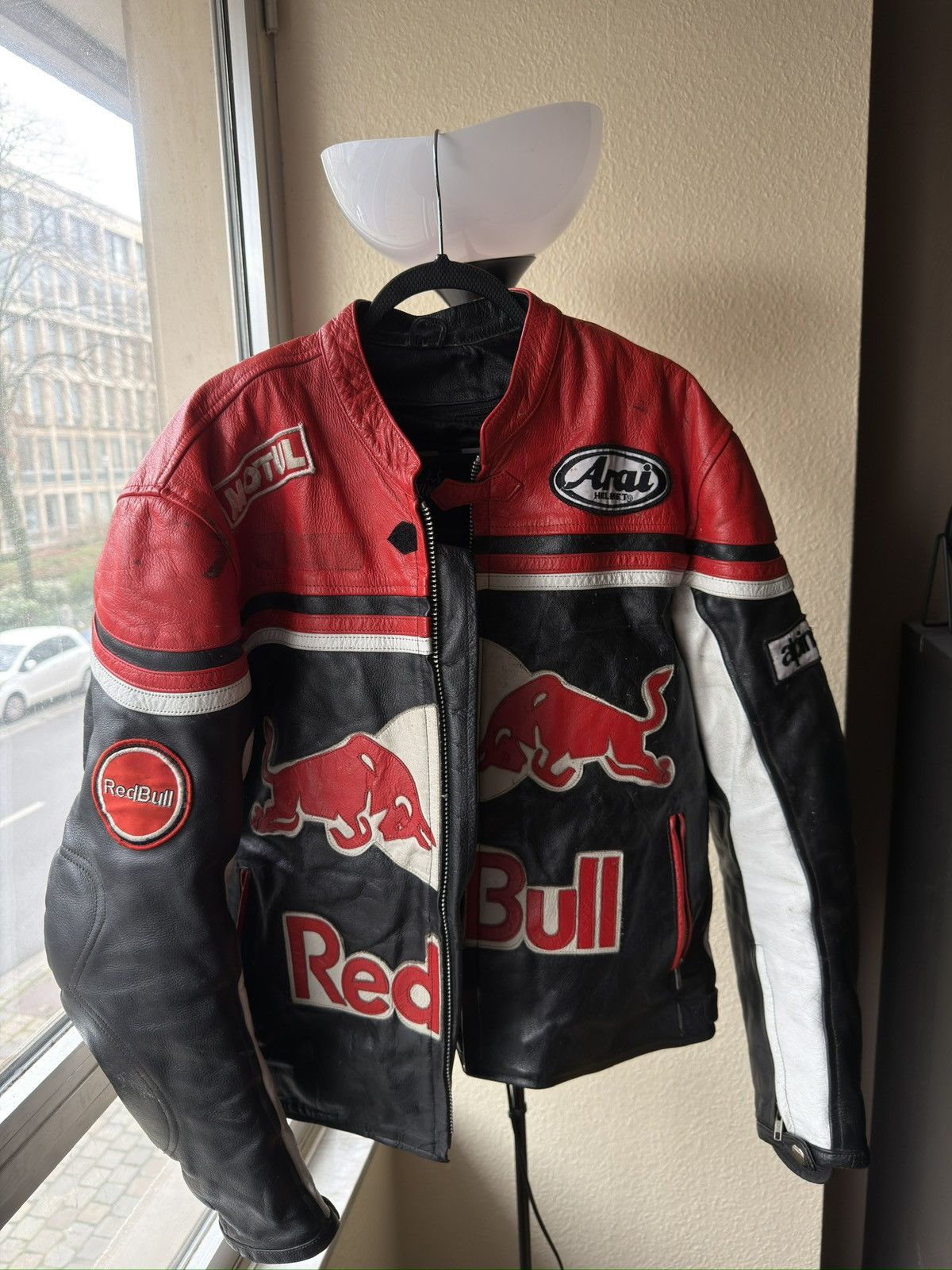 Red Bull Real leather red bull racing biker jacket Size US L / EU 52-54 / 3 - 6 Thumbnail