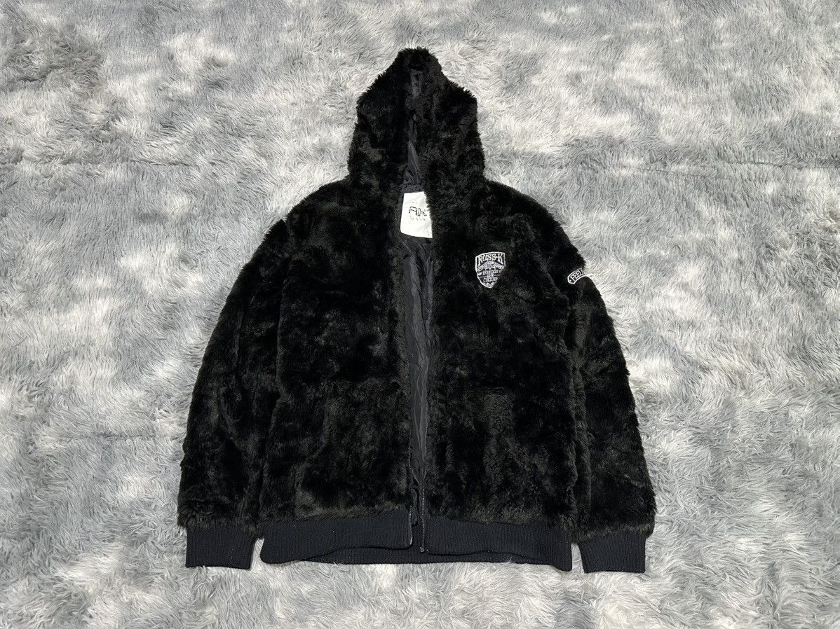 Japanese Brand 🔥Sick Y2K Russ K Fur Hoodie Zipper Vkei Goth Punk Size US L / EU 52-54 / 3 - 1 Thumbnail