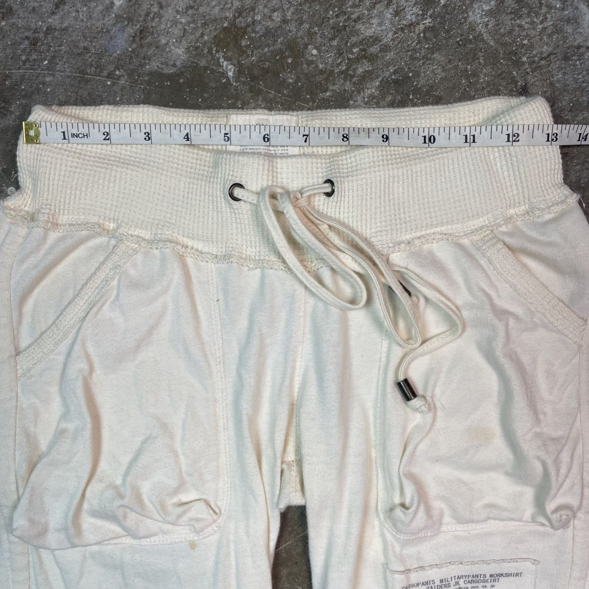 GOA G.O.A Flare Distressed Archive Military SweatPants Size 26" / US 2 / IT 38 - 14 Thumbnail