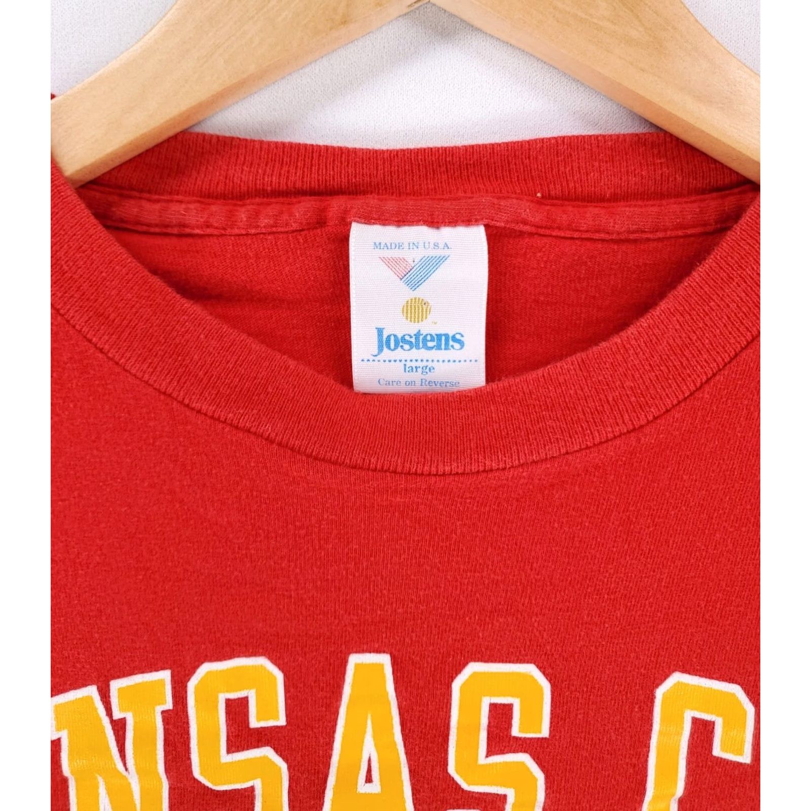 Vintage VINTAGE Kansas City Chiefs Jostens T Shirt Red Mens L Short Sleeve 90s Shirt Size US L / EU 52-54 / 3 - 2 Thumbnail