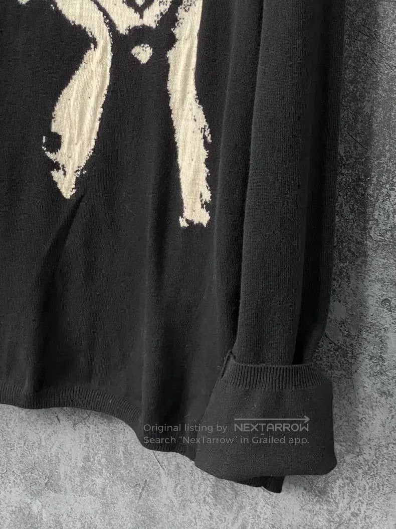 Yohji Yamamoto Yohji Yamamoto black figure sweater. Size US L / EU 52-54 / 3 - 4 Thumbnail
