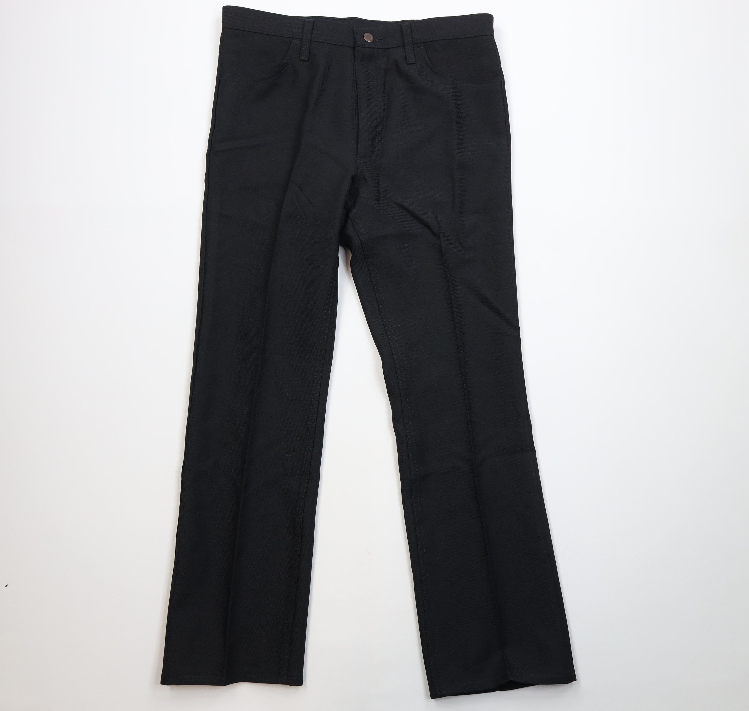Vintage 90s Wrangler Wide Leg Western Chino Pants Black