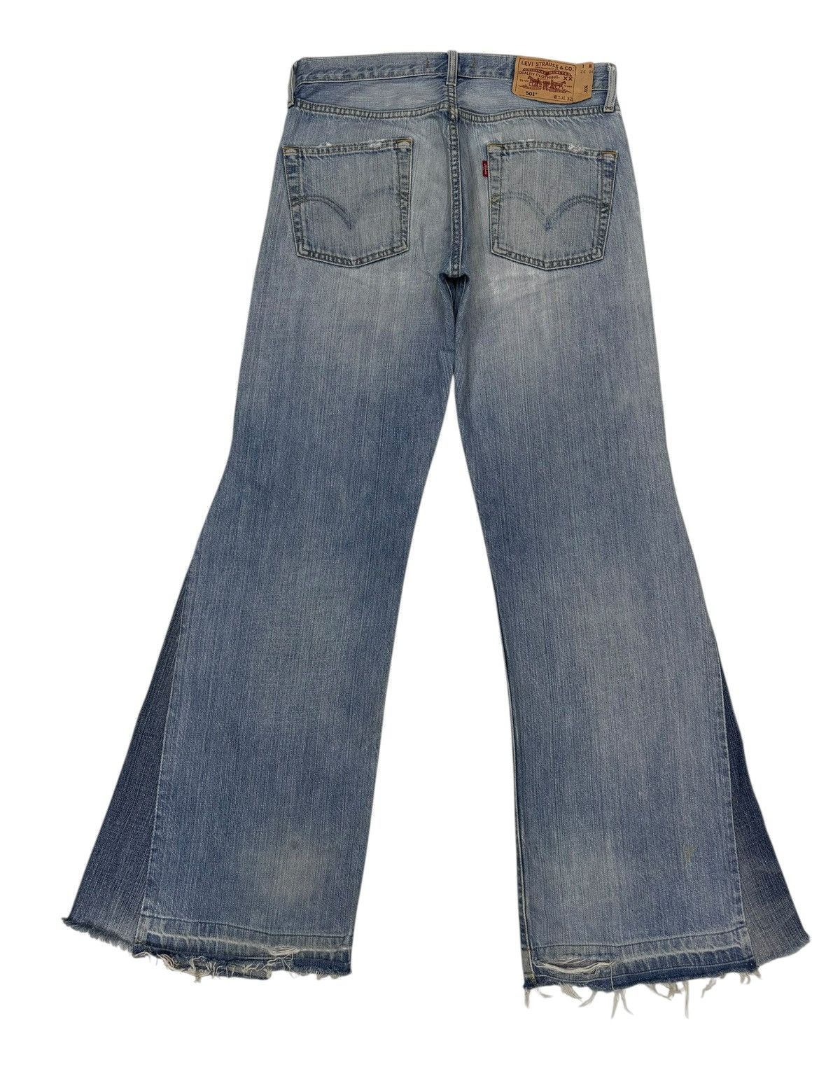 Levi's × Undercover Levis 501 NO MASS PROD Hagi Super Flared Jeans Distressed Size US 30 / EU 46 - 2 Thumbnail