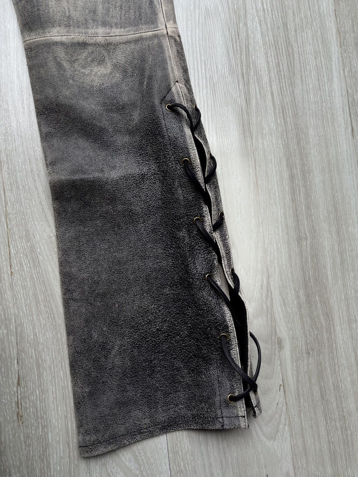 Japanese Brand Admix leather flare pants Size US 28 / EU 44 - 3 Thumbnail