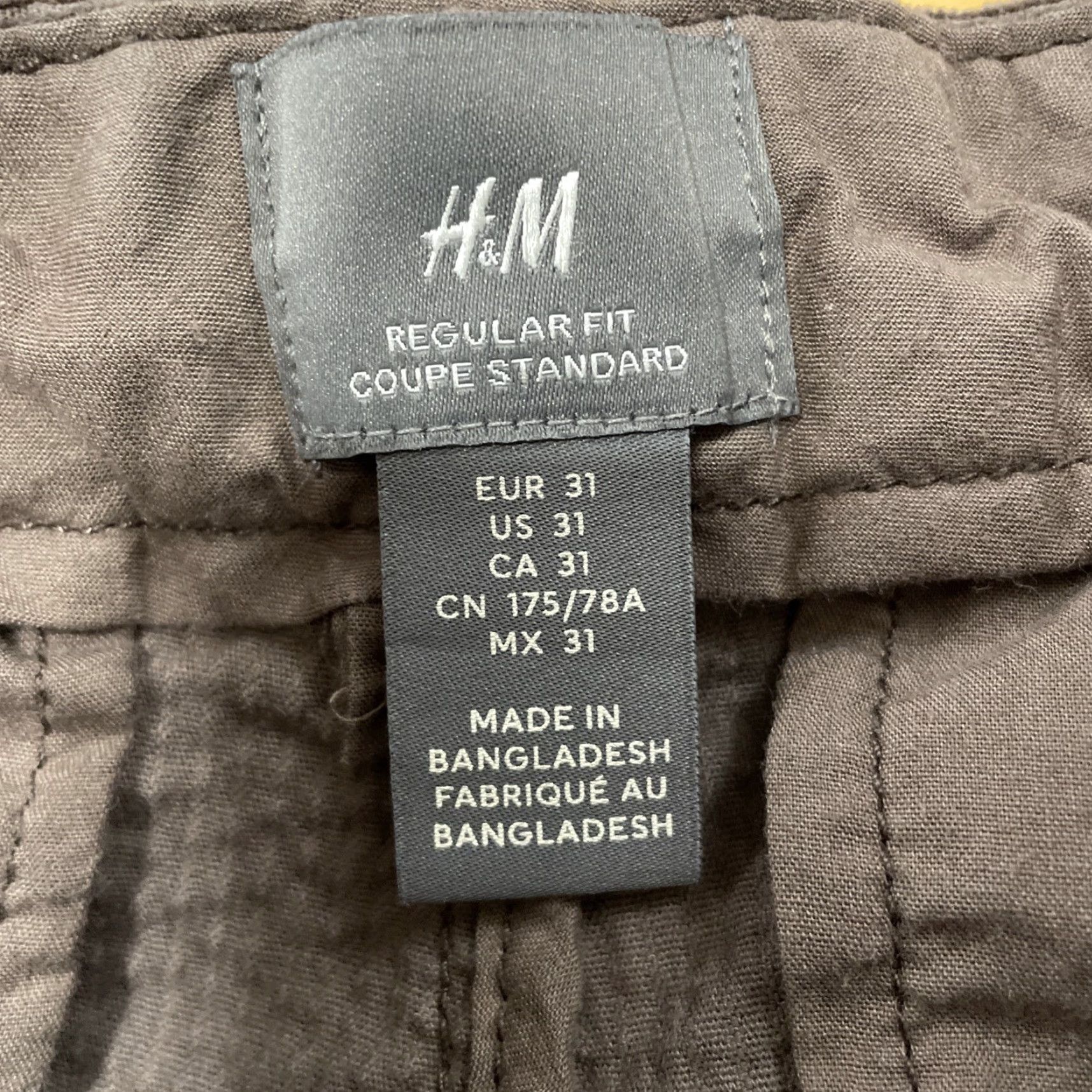 H&M VINTAGE H&M Corduroy Pants Adult 31 Brown Pleated Straight Chino Nature Skate 31x28 Mens Size 24" / US 00 / IT 34 - 5 Thumbnail